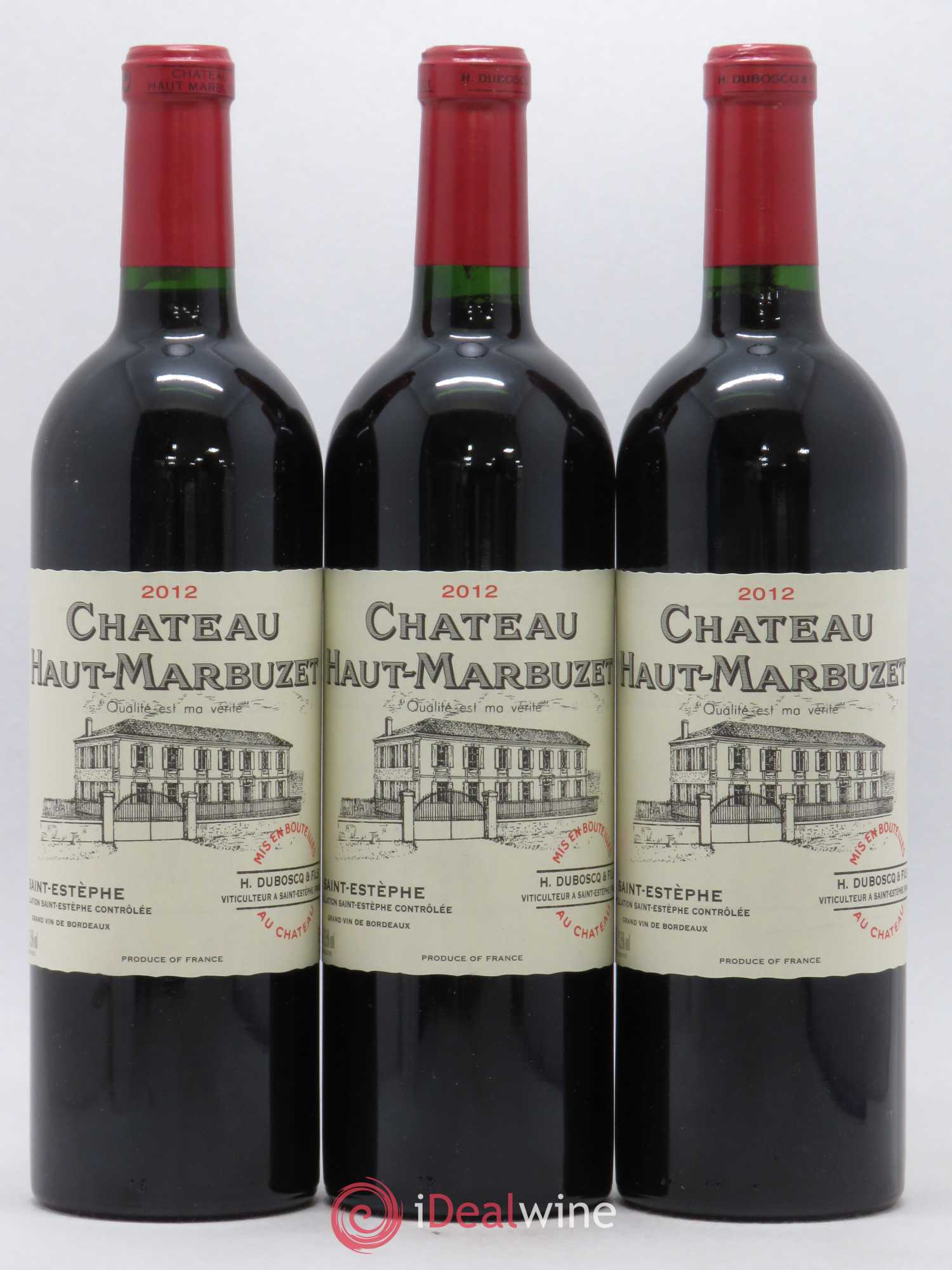 Château Haut Marbuzet 2012 - Lot de 3 bouteilles - 0