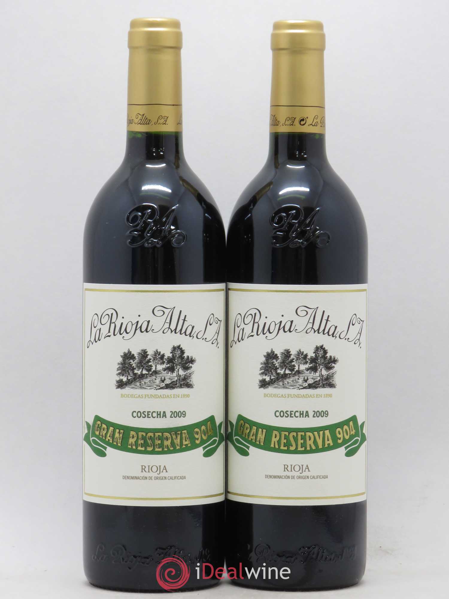 Rioja DOCa Gran Reserva 904 La Rioja Alta 2009 - Lotto di 2 bottiglie - 0