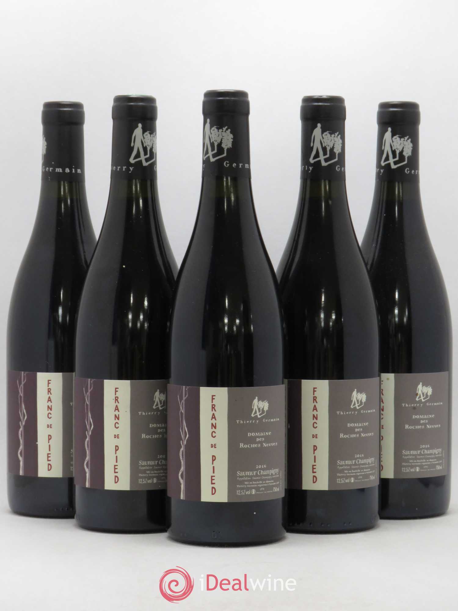 Saumur-Champigny Franc de pied Domaine des Roches Neuves - Thierry Germain 2016 - Lot de 5 bouteilles - 0