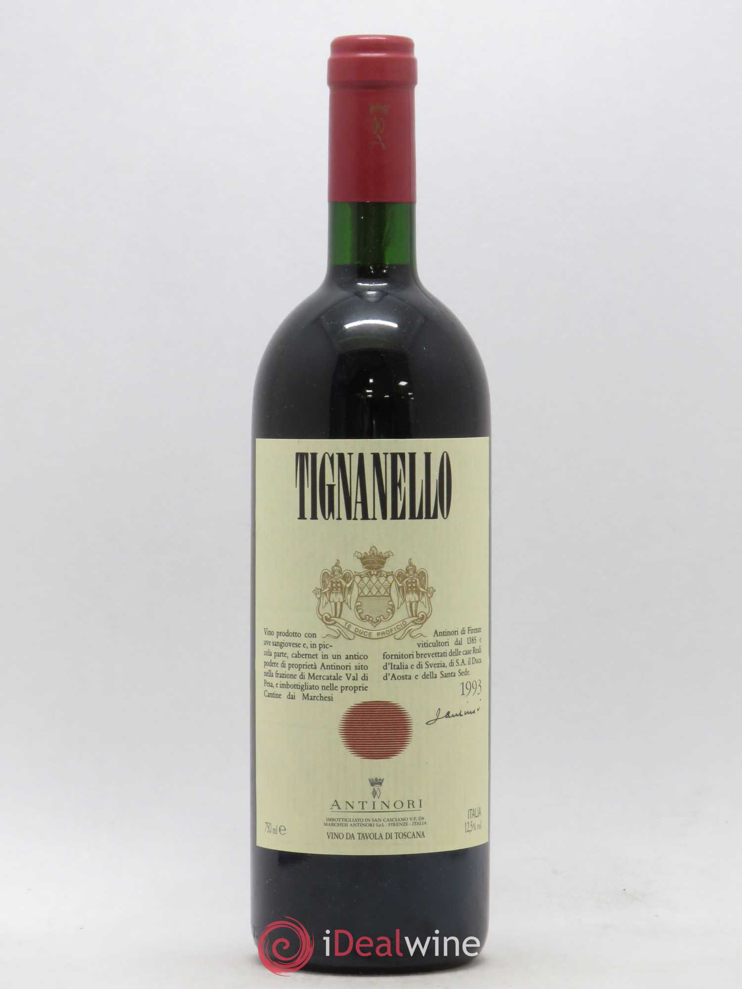Toscana IGT Tignanello Tenuta Tignanello - Marchesi Antinori 1993 - Lot de 1 bouteille - 0