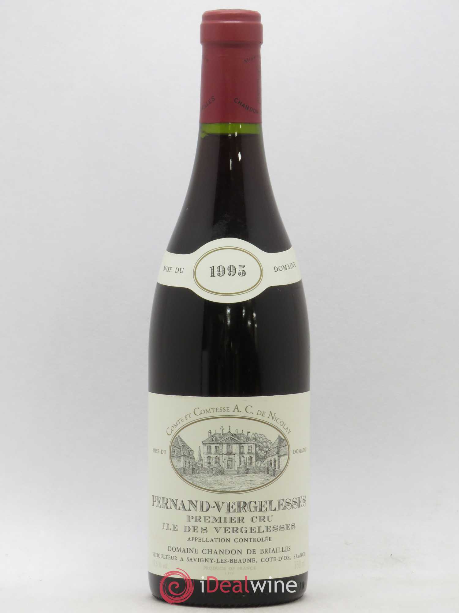 Pernand-Vergelesses 1er Cru Ile des Vergelesses Chandon de Briailles 1995 - Lot de 1 bouteille - 0