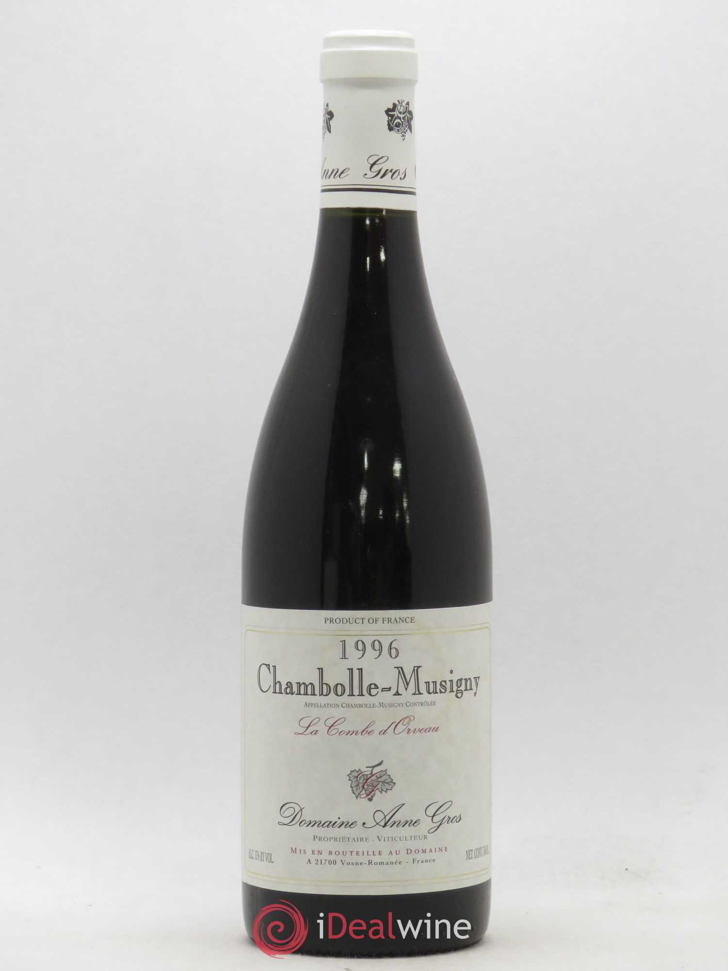 Chambolle-Musigny La Combe d'Orveau Anne Gros 1996 - Lot de 1 bouteille - 0