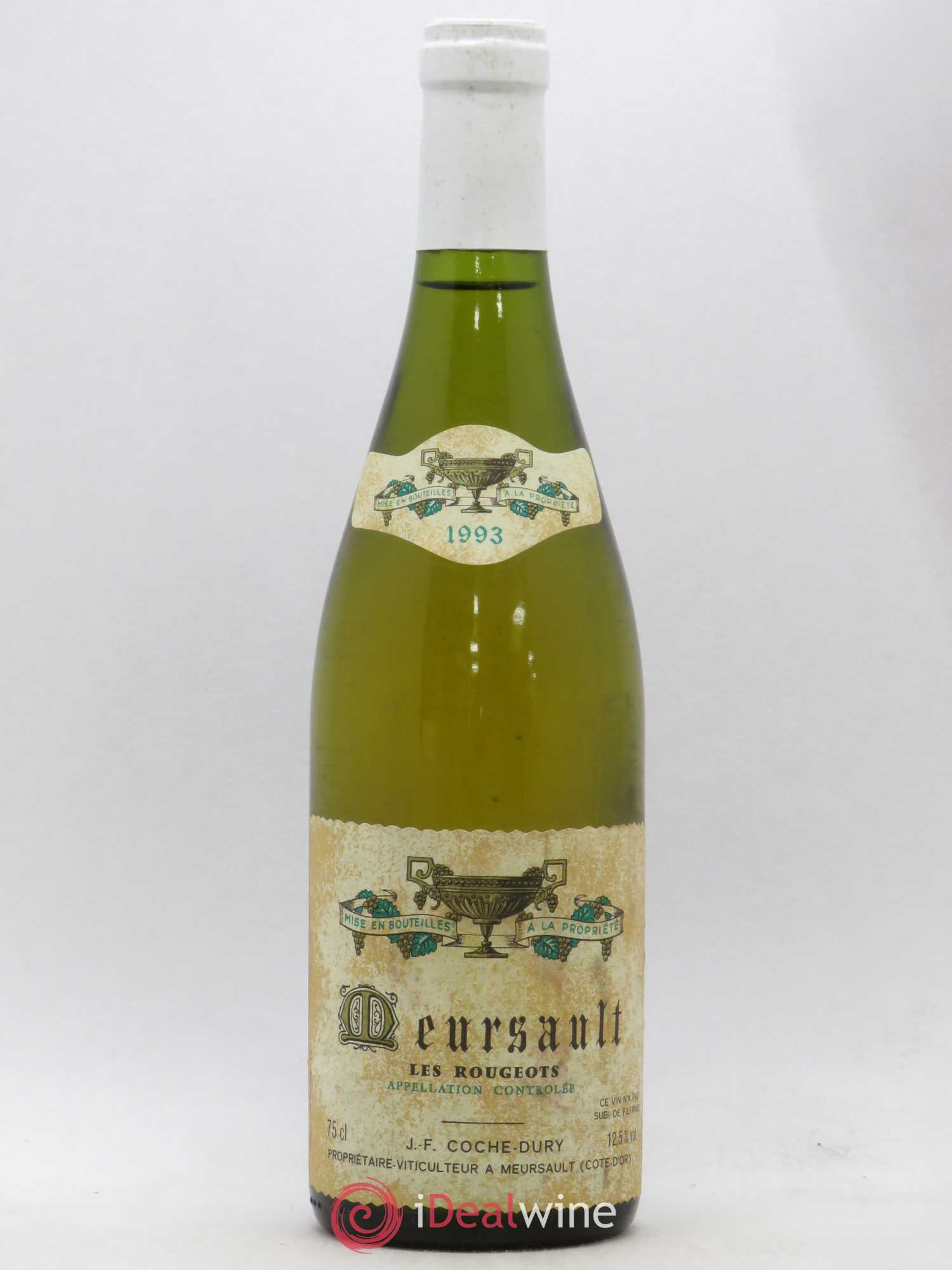 Meursault Les Rougeots Coche Dury (Domaine) 1993 - Lot de 1 bouteille - 0