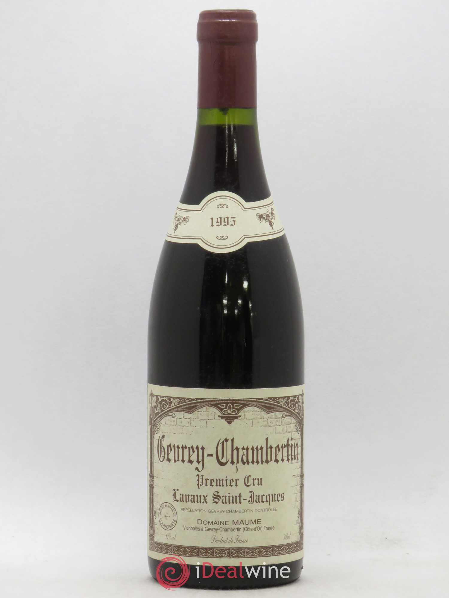 Gevrey-Chambertin 1er Cru Lavaux Saint-Jacques Maume 1995 - Posten von 1 Flasche - 0