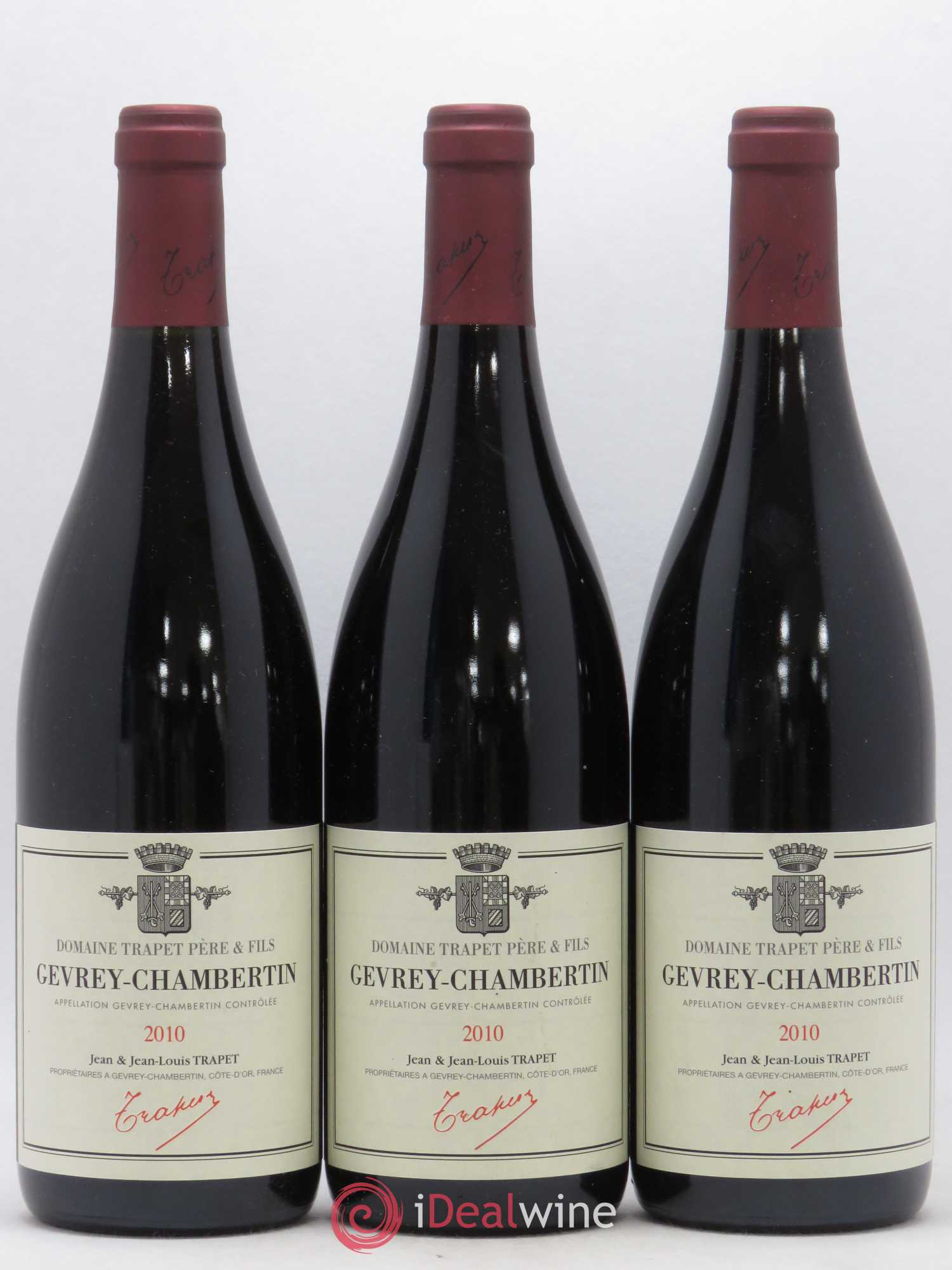 Gevrey-Chambertin Domaine Trapet 2010 - Lot de 3 bouteilles - 0
