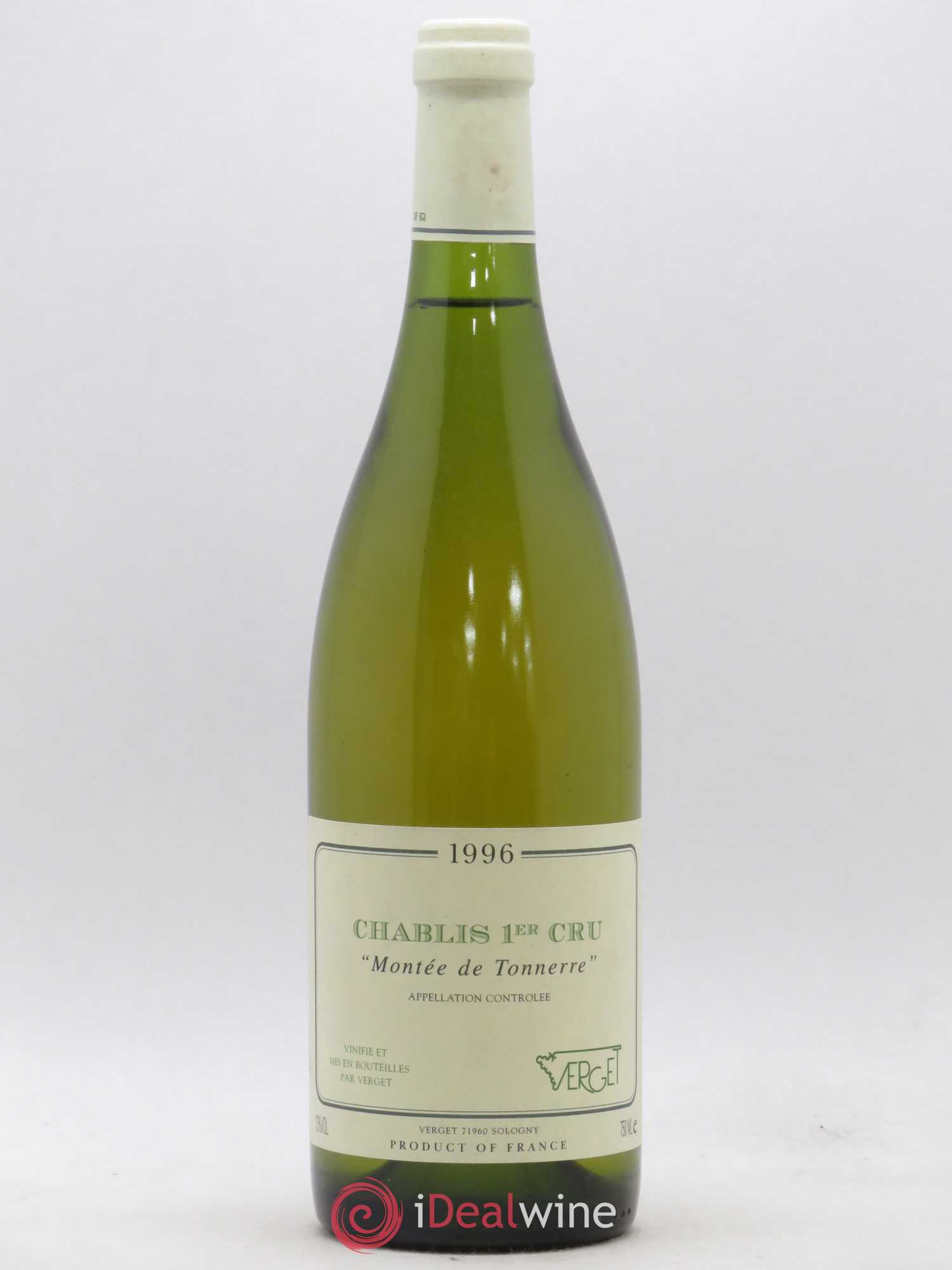 Chablis 1er Cru Montée de Tonnerre Verget 1996 - Posten von 1 Flasche - 0