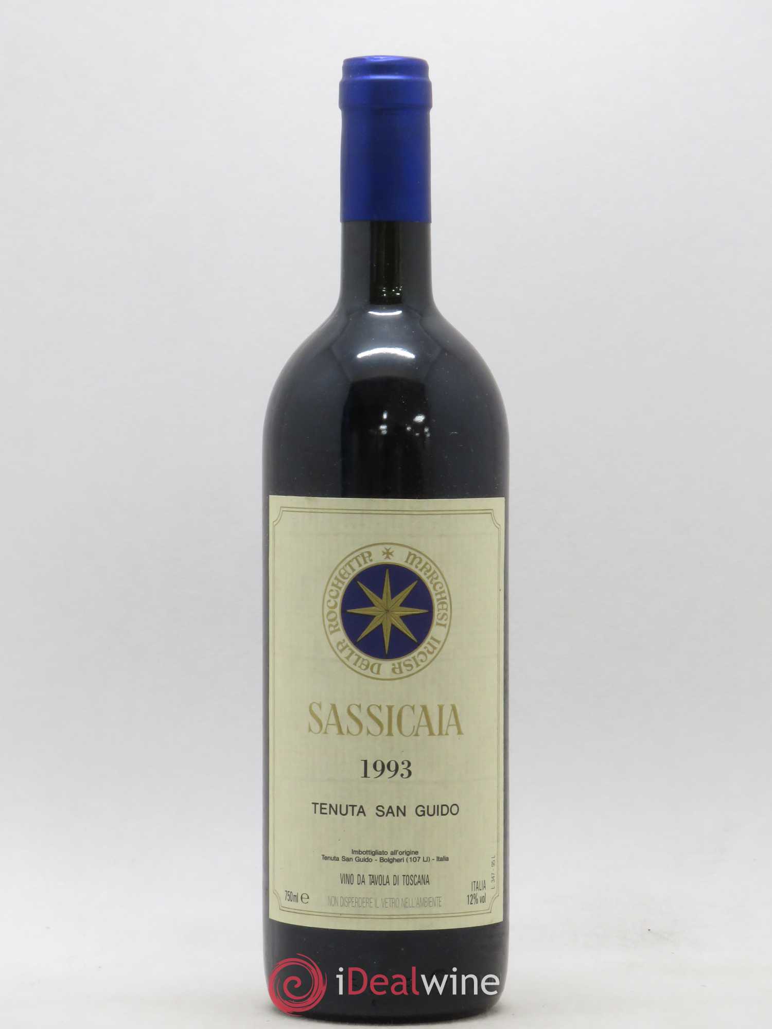 Bolgheri DOC Sassicaia Tenuta San Guido 1993 - Lot de 1 bouteille - 0