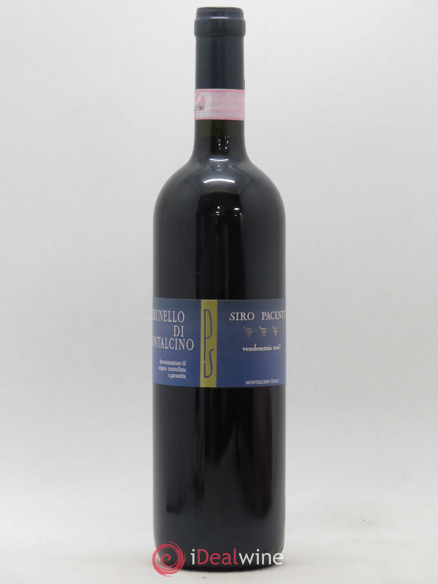 Brunello di Montalcino Siro Pacenti 2003 - Lot de 1 bouteille - 0