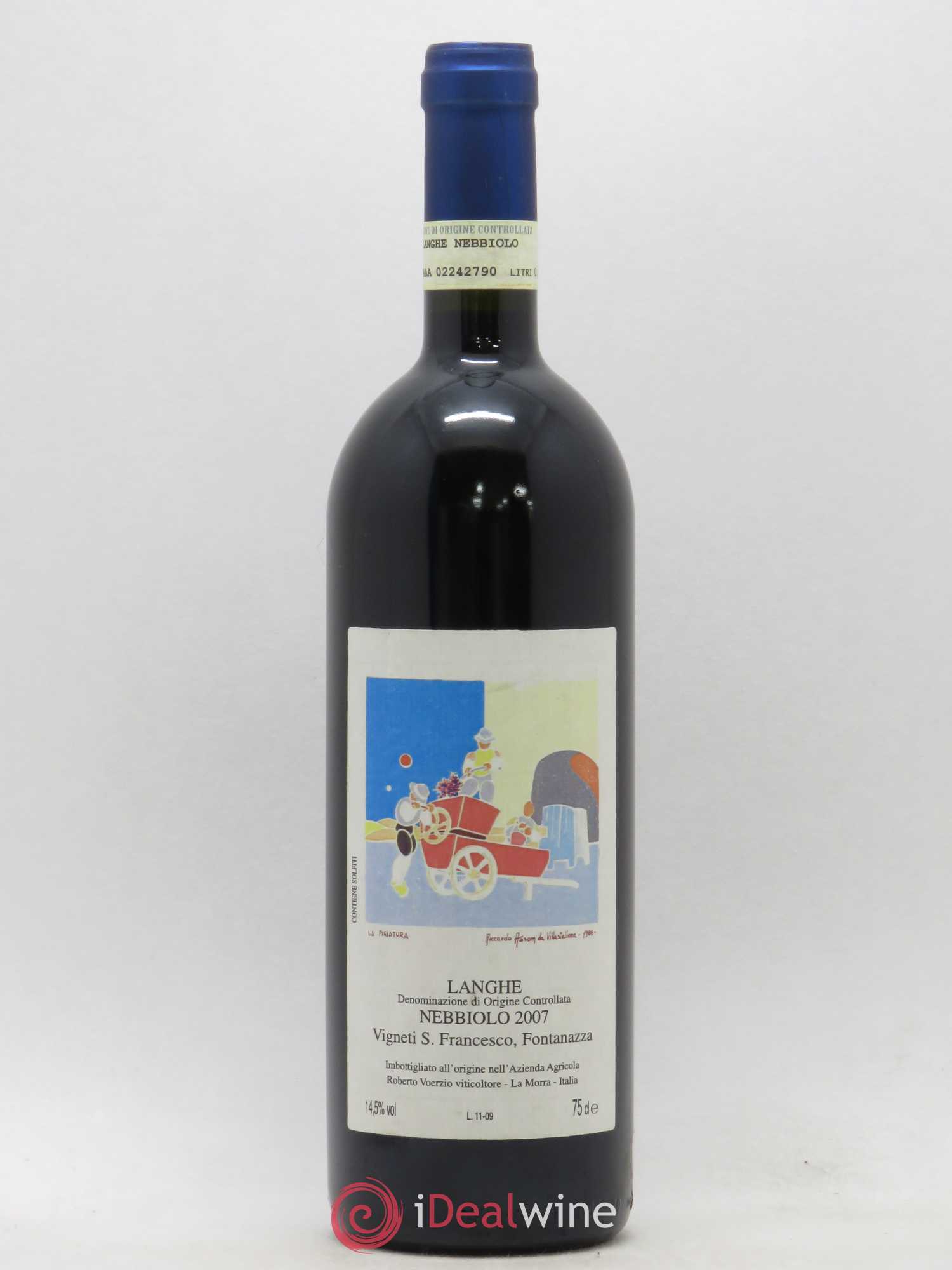 Langhe DOC Nebbiolo Vigneti S Francesco Fontanazza Voerzio 2007 - Posten von 1 Flasche - 0