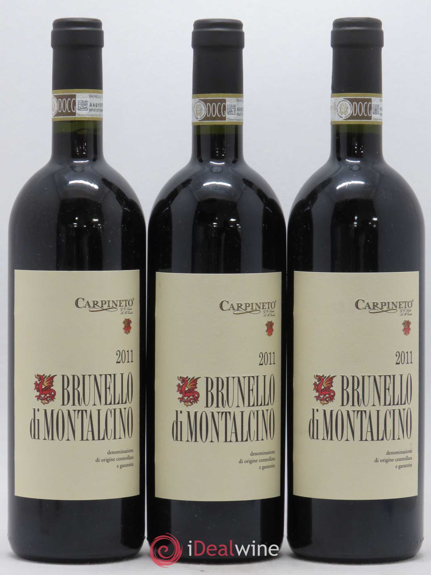 Brunello di Montalcino Carpinetto 2011 - Lot de 3 bouteilles - 0