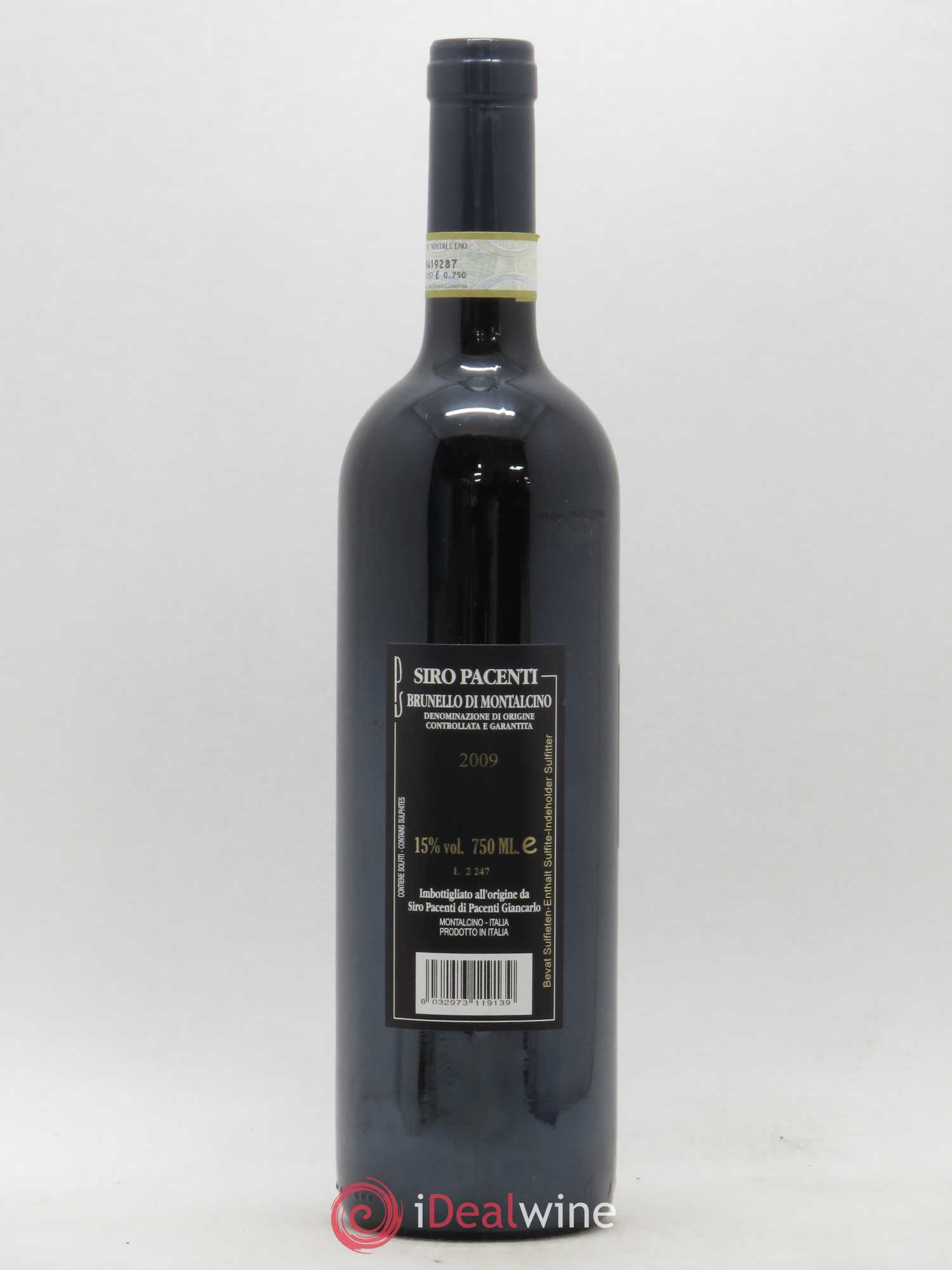 Brunello di Montalcino Pacenti 2009 - Lot de 1 bouteille - 1
