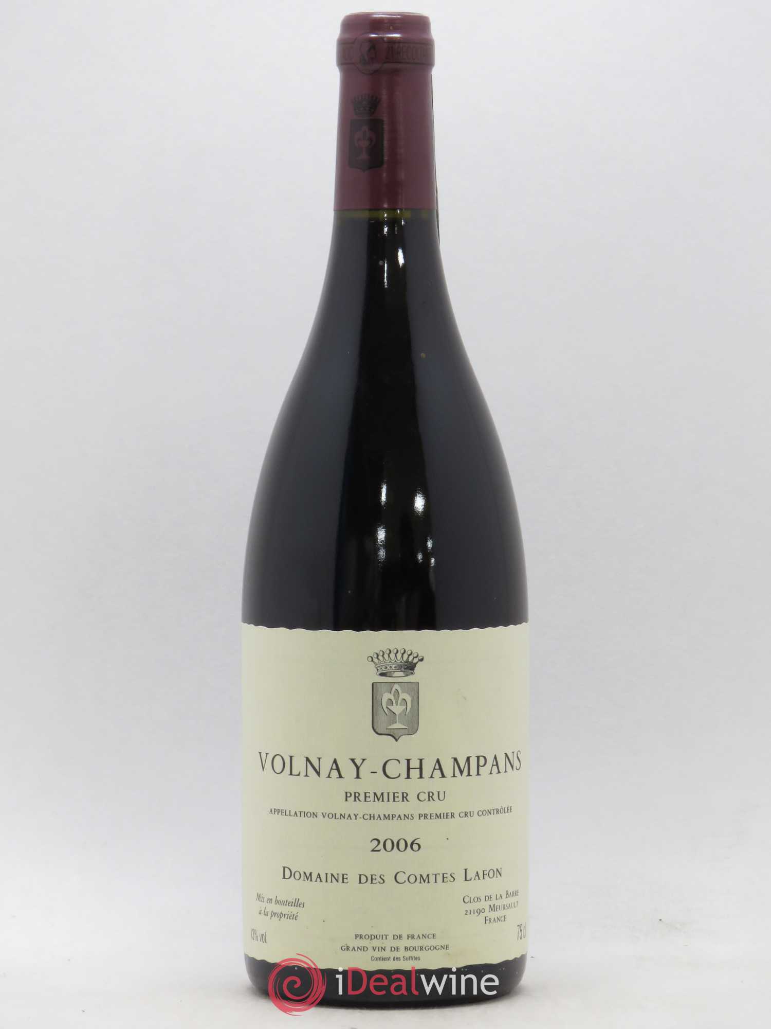 Volnay 1er Cru Champans Comtes Lafon (Domaine des) 2006 - Lot de 1 bouteille - 0