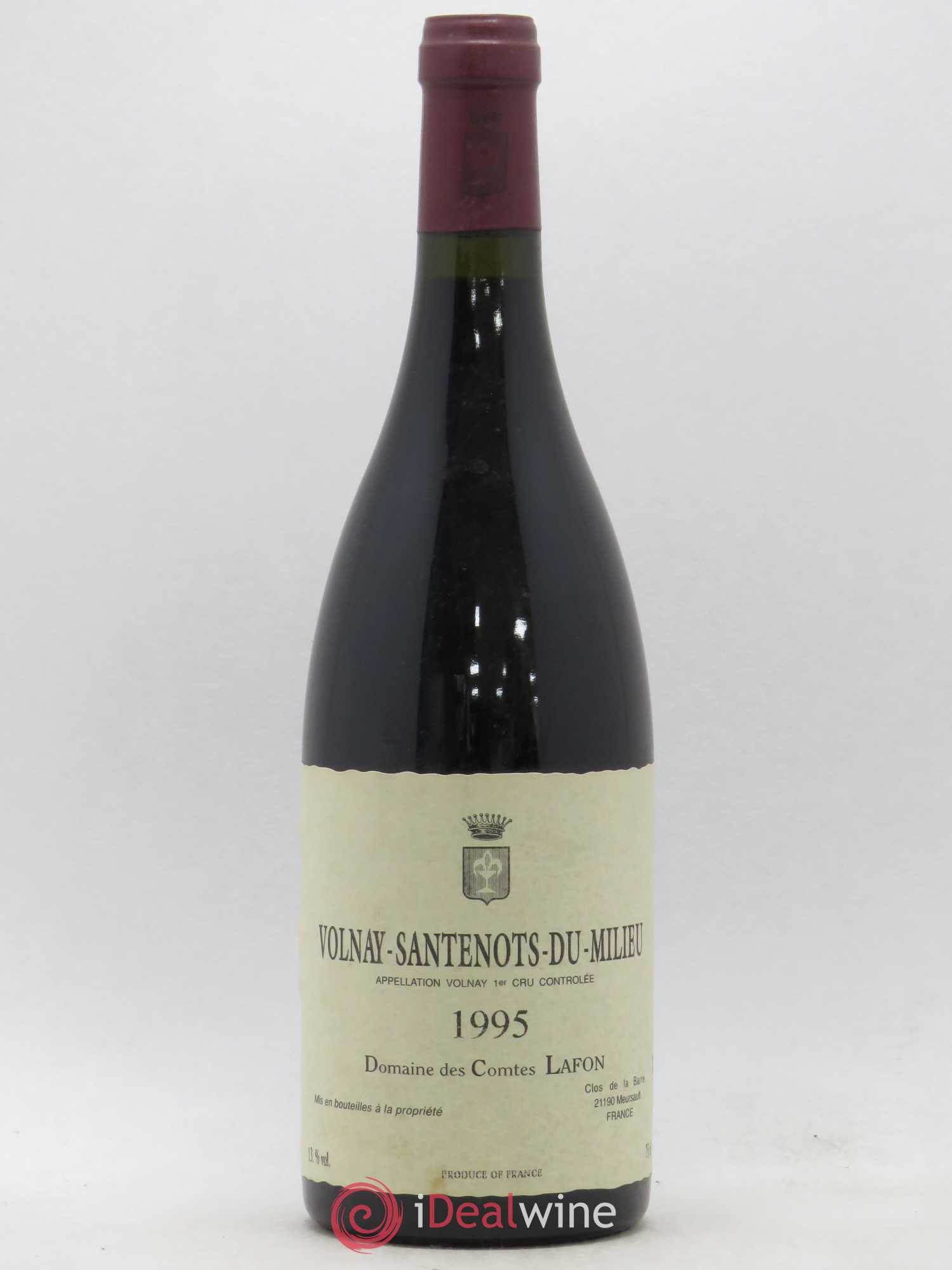 Volnay 1er Cru Santenots du Milieu Comtes Lafon (Domaine des) 1995 - Lot de 1 bouteille - 0