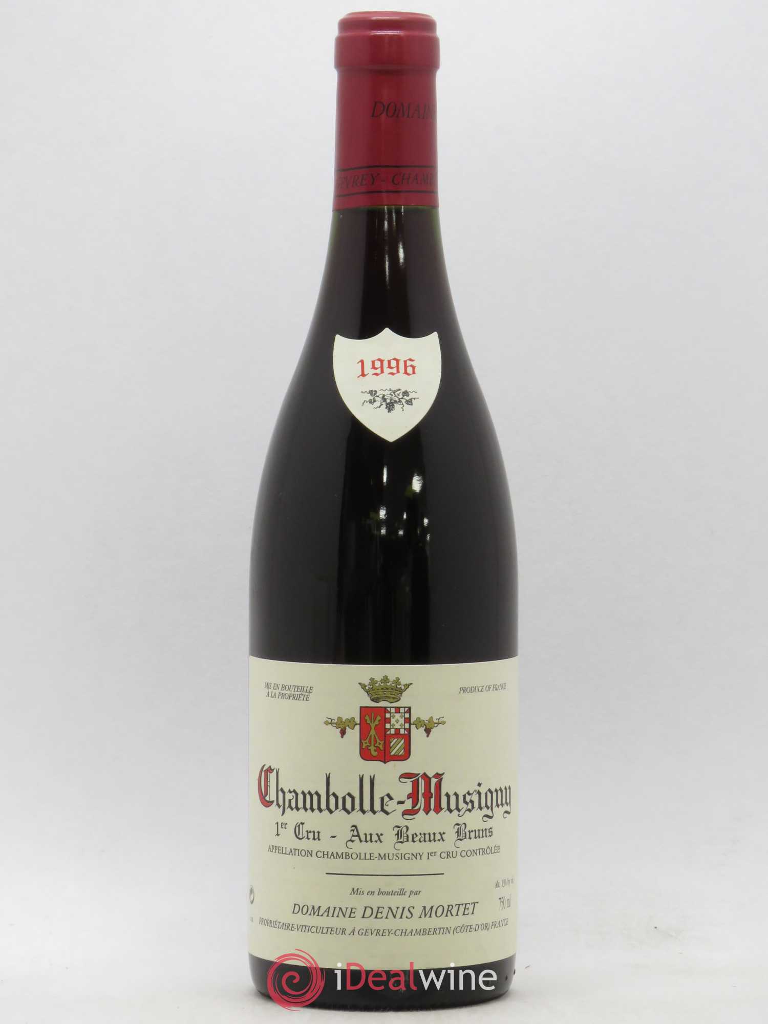 Chambolle-Musigny 1er Cru Aux Beaux Bruns Denis Mortet (Domaine) 1996 - Lot de 1 bouteille - 0