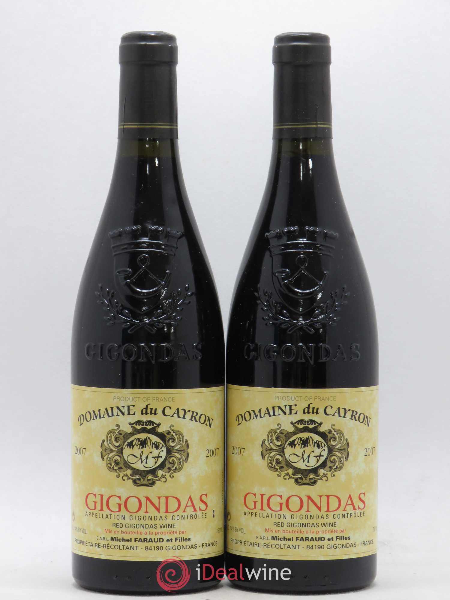 Gigondas Cayron 2007 - Lot de 2 bouteilles - 0