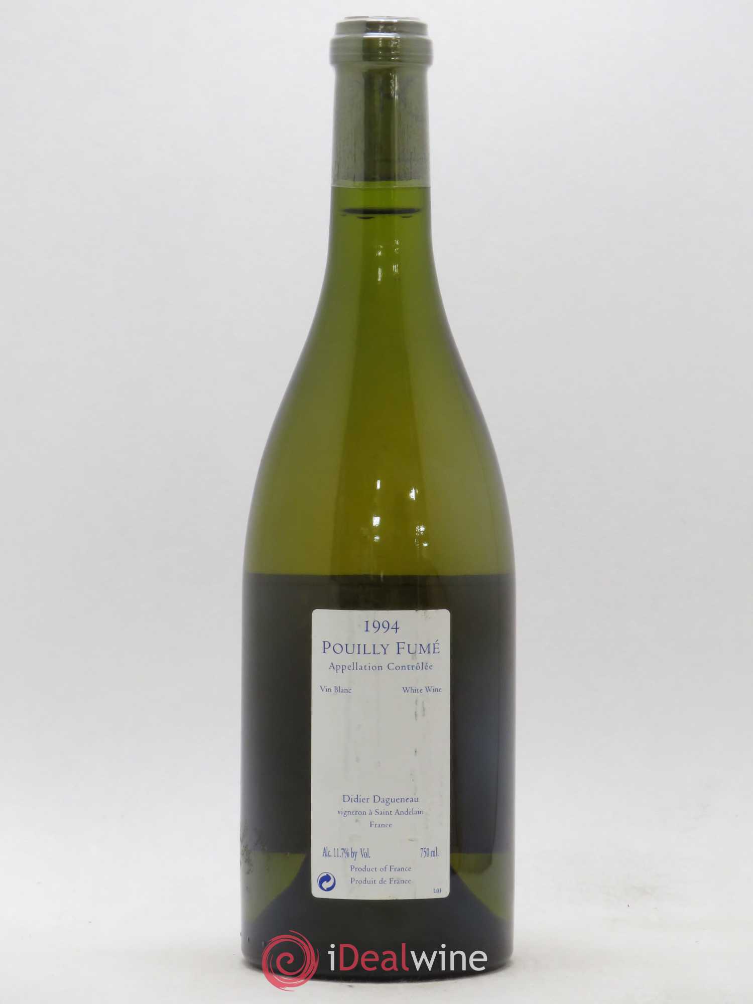 Vin de France (anciennement Pouilly-Fumé) Silex Dagueneau (Domaine Didier - Louis-Benjamin) 1994 - Lot de 1 bouteille - 1