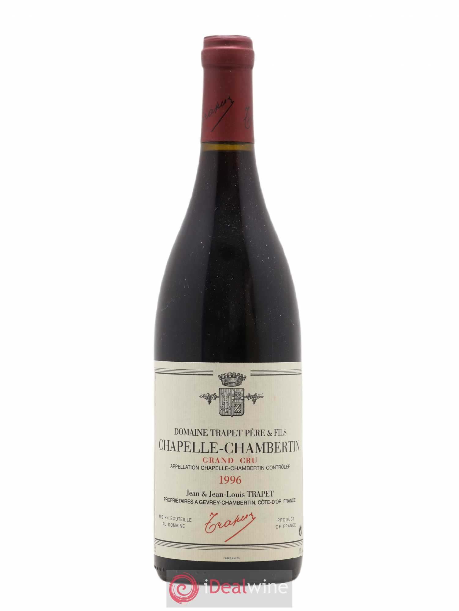Chapelle-Chambertin Grand Cru Domaine Trapet 1996 - Lot de 1 bouteille - 0