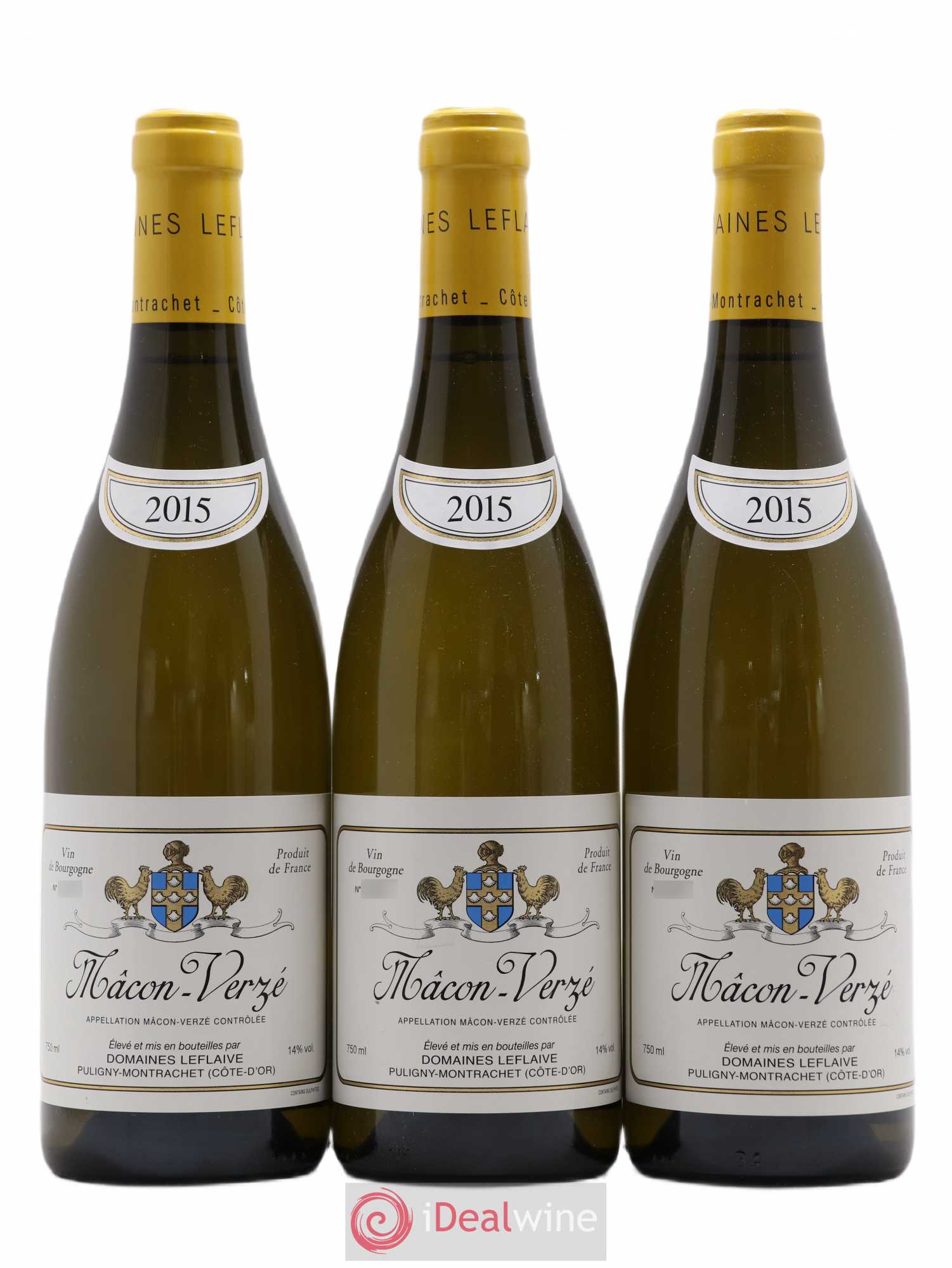 Mâcon Verzé Leflaive (Domaine) 2015 - Lot de 3 bouteilles - 0