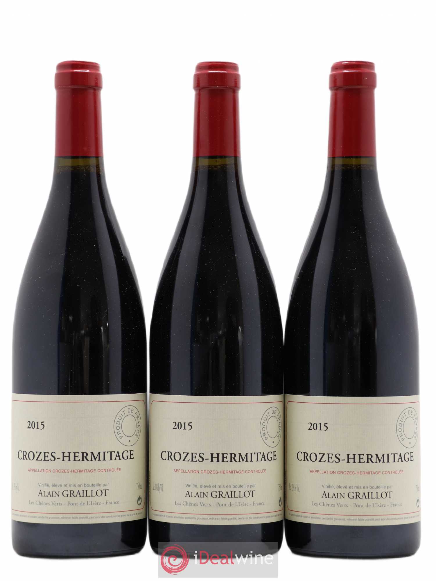 Crozes-Hermitage Domaine Graillot 2015 - Lot de 3 bouteilles - 0