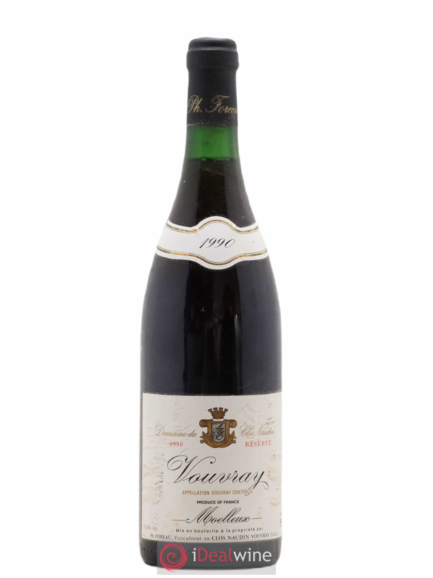 Vouvray Moelleux Réserve Clos Naudin - Philippe Foreau 1990 - Lotto di 1 bottiglia - 0