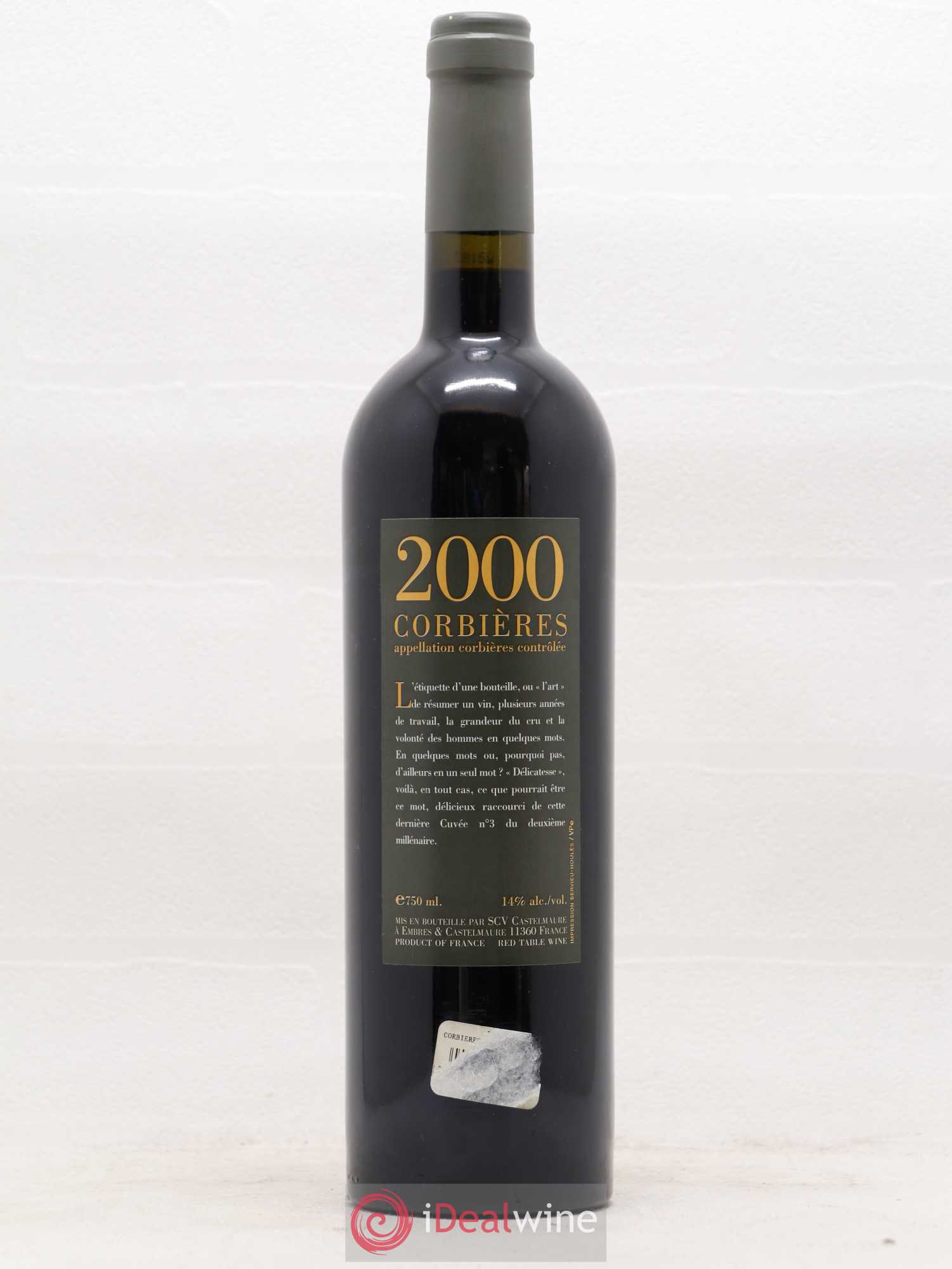 Corbières Cuvee N°3 Castelmaure (sans prix de réserve) 2000 - Posten von 1 Flasche - 1