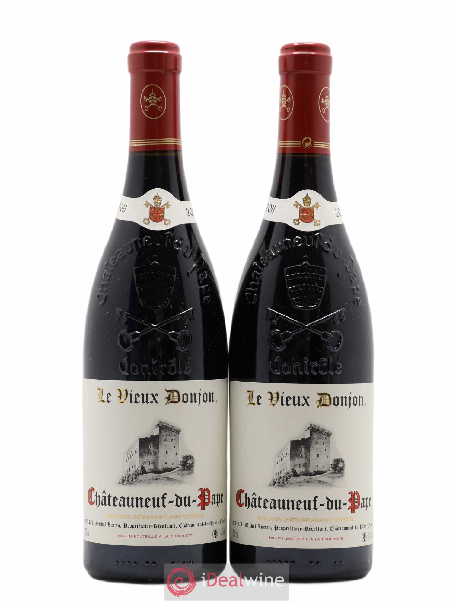 Châteauneuf-du-Pape Le Vieux Donjon Michel Lucien 2011 - Lot de 2 bouteilles - 0