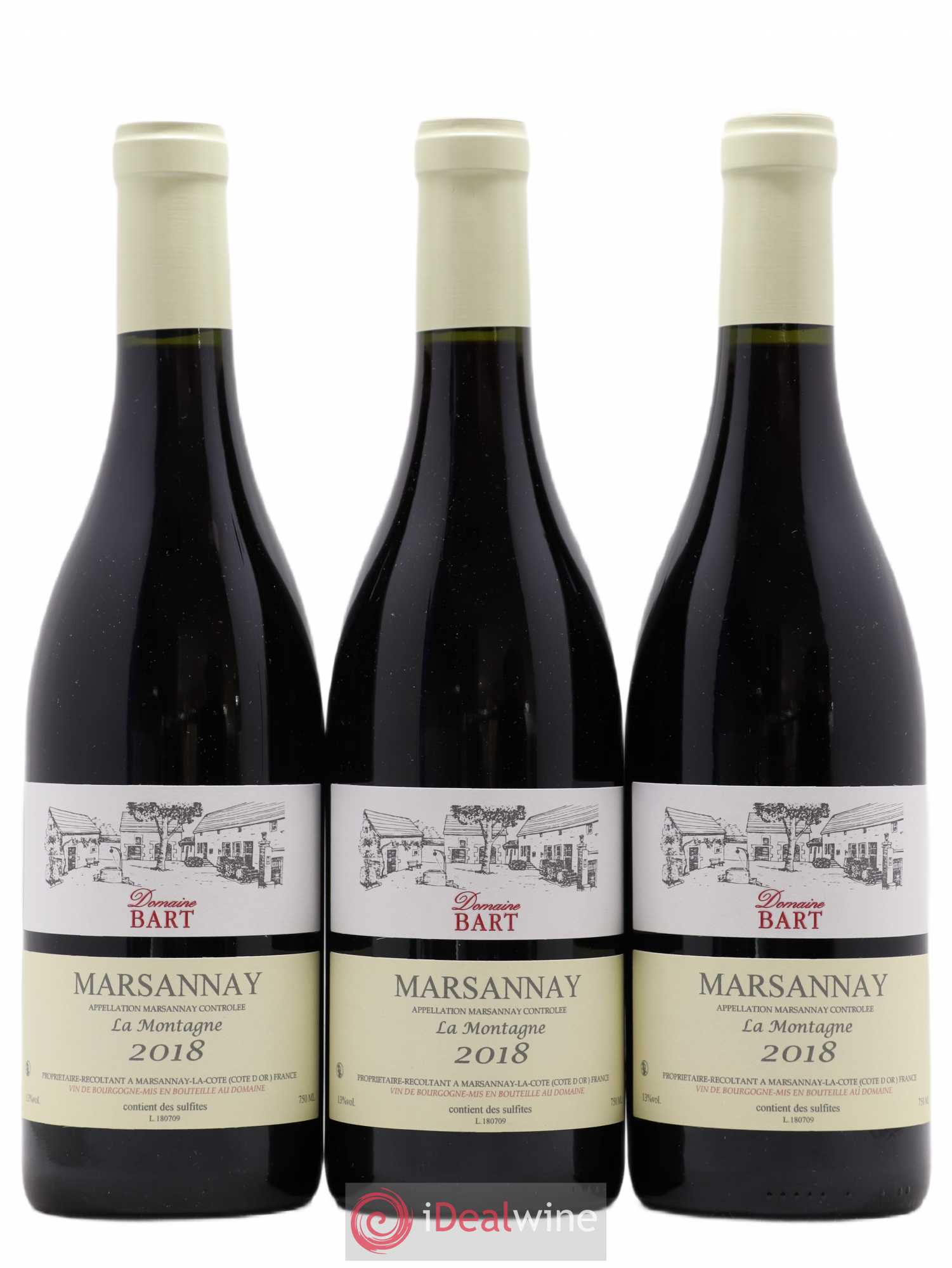 Marsannay La Montagne Bart 2018 - Lot de 3 bouteilles - 0