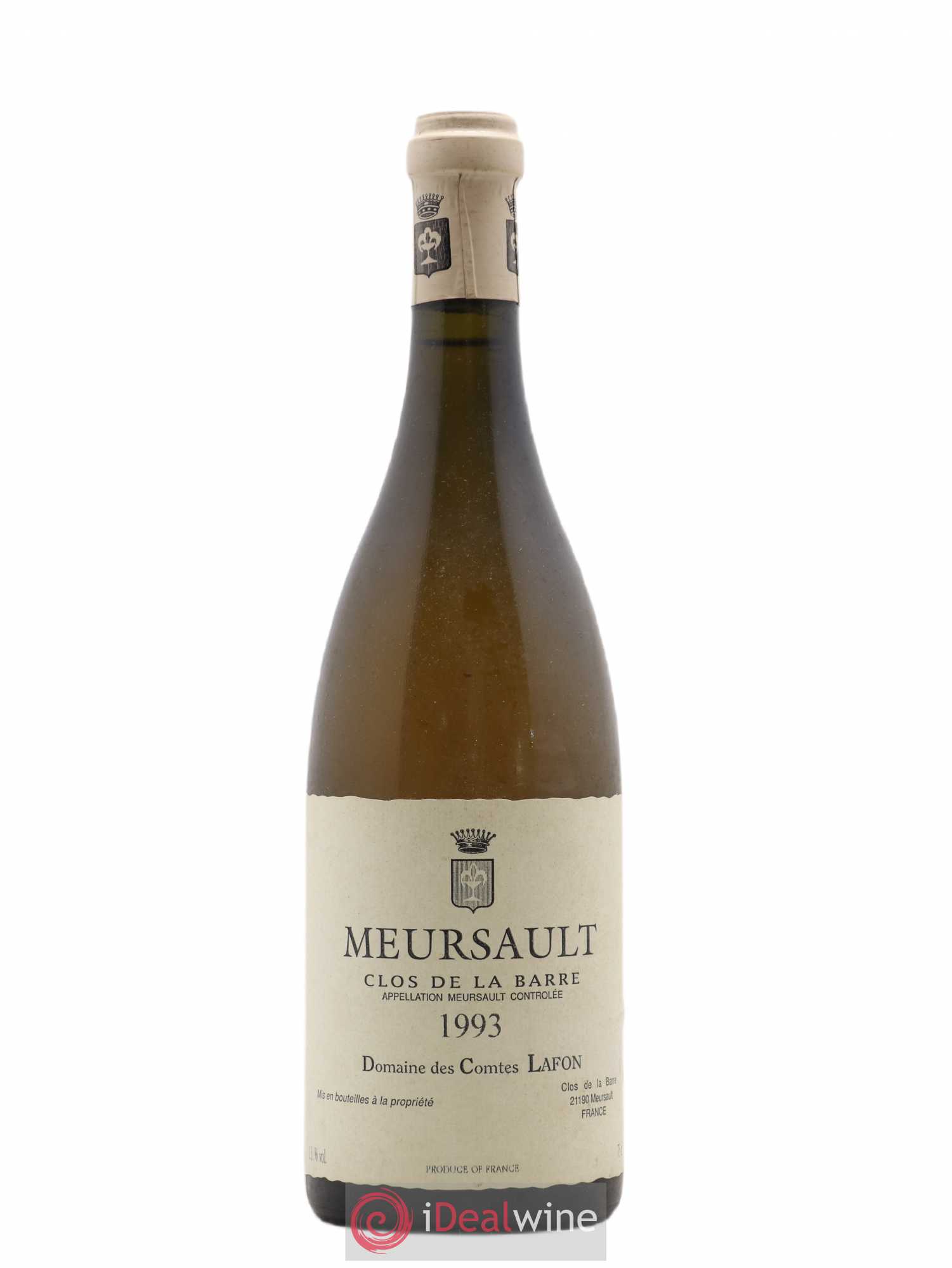 Meursault Clos de la Barre Comtes Lafon (Domaine des) 1993 - Lot de 1 bouteille - 0