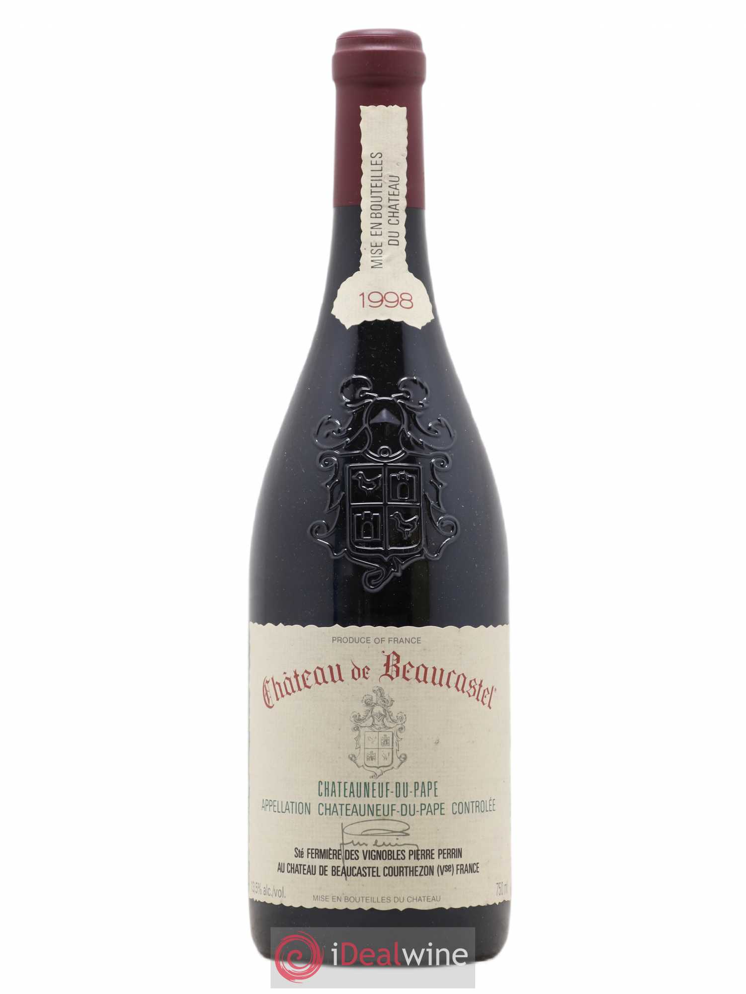 Châteauneuf-du-Pape Château de Beaucastel Famille Perrin 1998 - Lot de 1 bouteille - 0