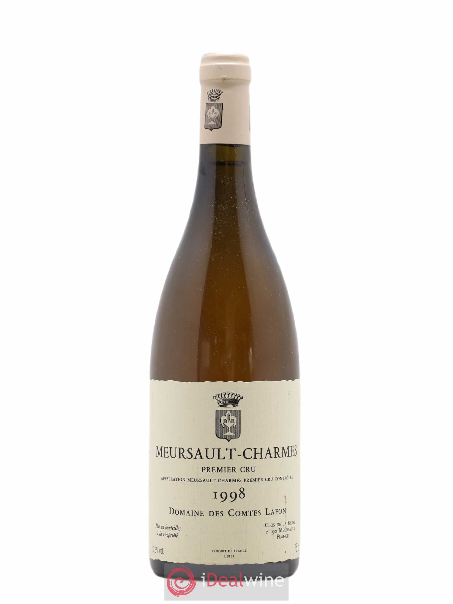 Meursault 1er Cru Charmes Comtes Lafon (Domaine des) 1998 - Lot de 1 bouteille - 0