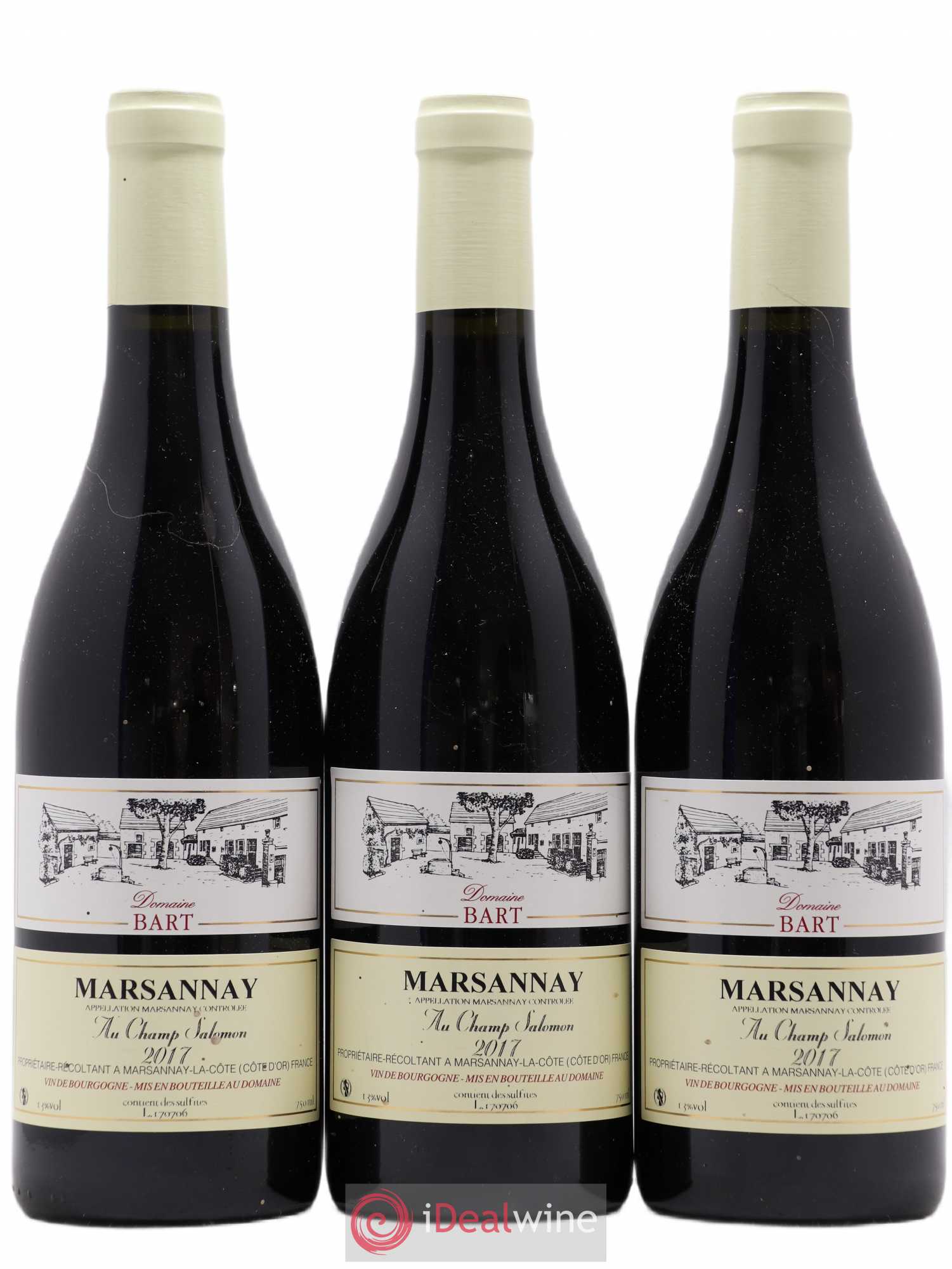 Marsannay Au Champ Salomon Bart (Domaine) 2017 - Lot de 3 bouteilles - 0