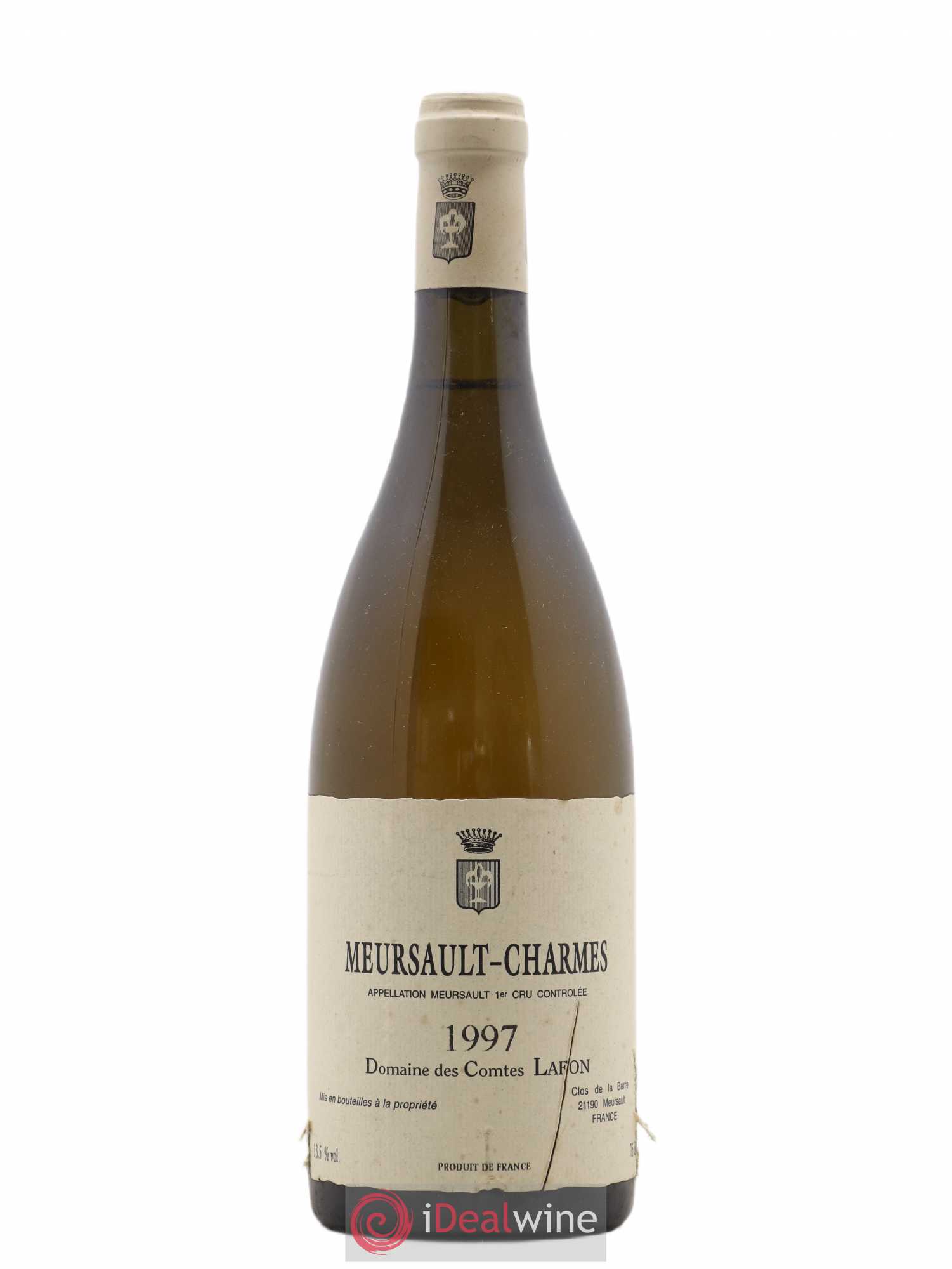 Meursault 1er Cru Charmes Comtes Lafon (Domaine des) 1997 - Lot de 1 bouteille - 0