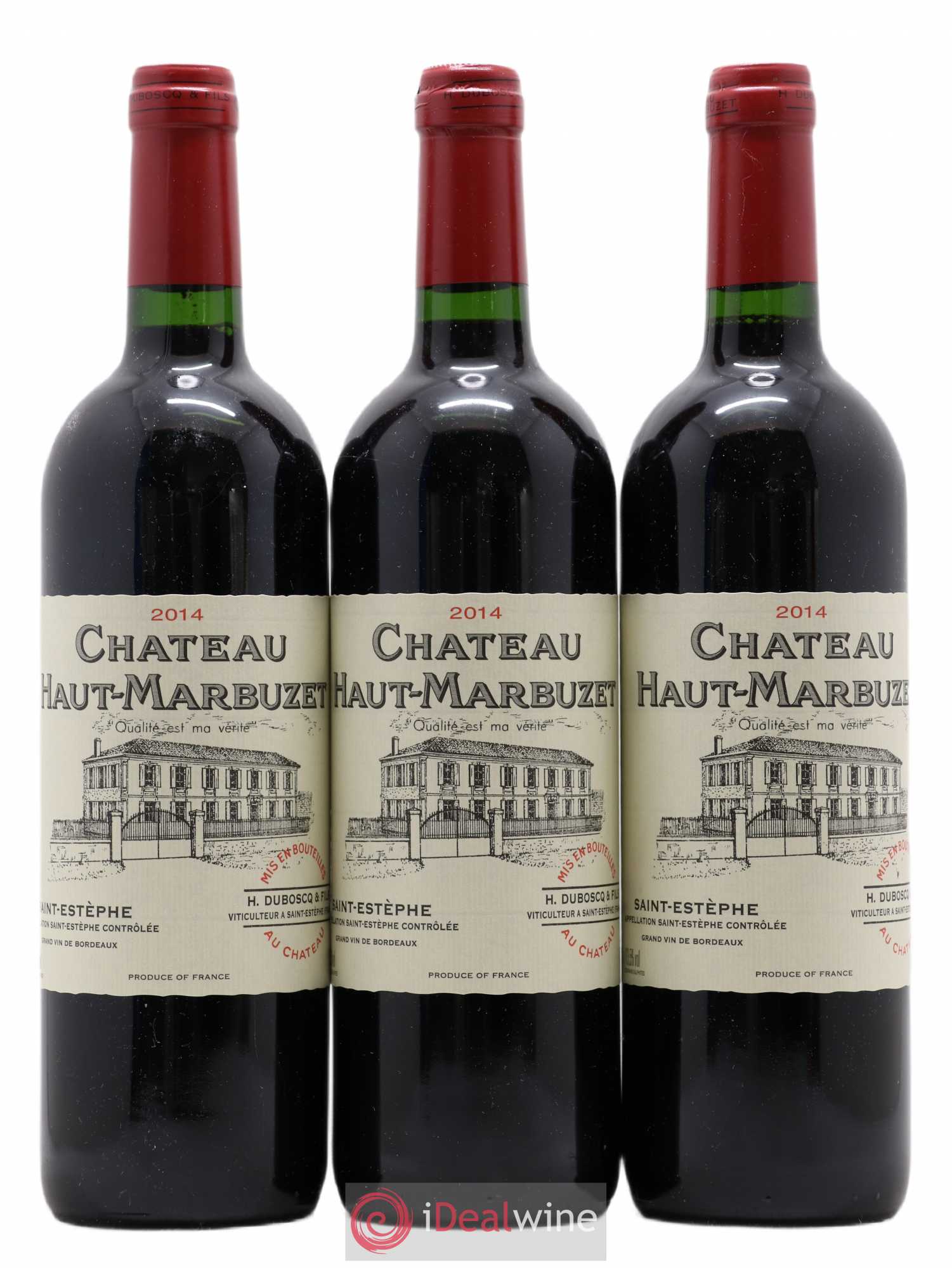 Château Haut Marbuzet 2014 - Lot de 3 bouteilles - 0