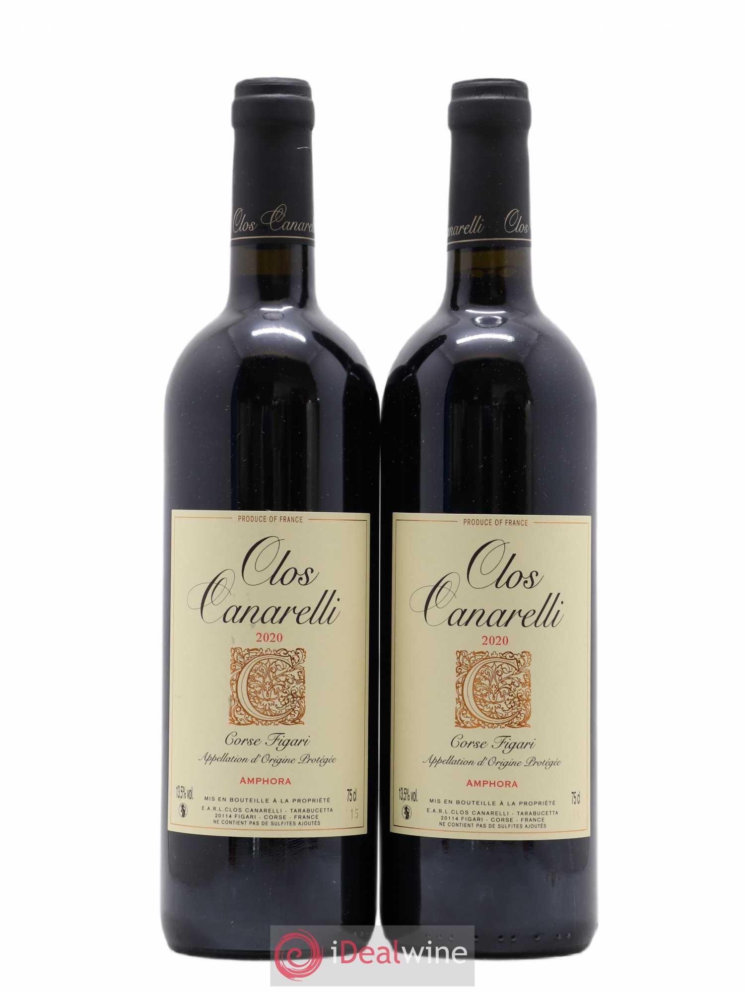 Figari Amphora Clos Canarelli 2020 - Lot de 2 bouteilles - 0