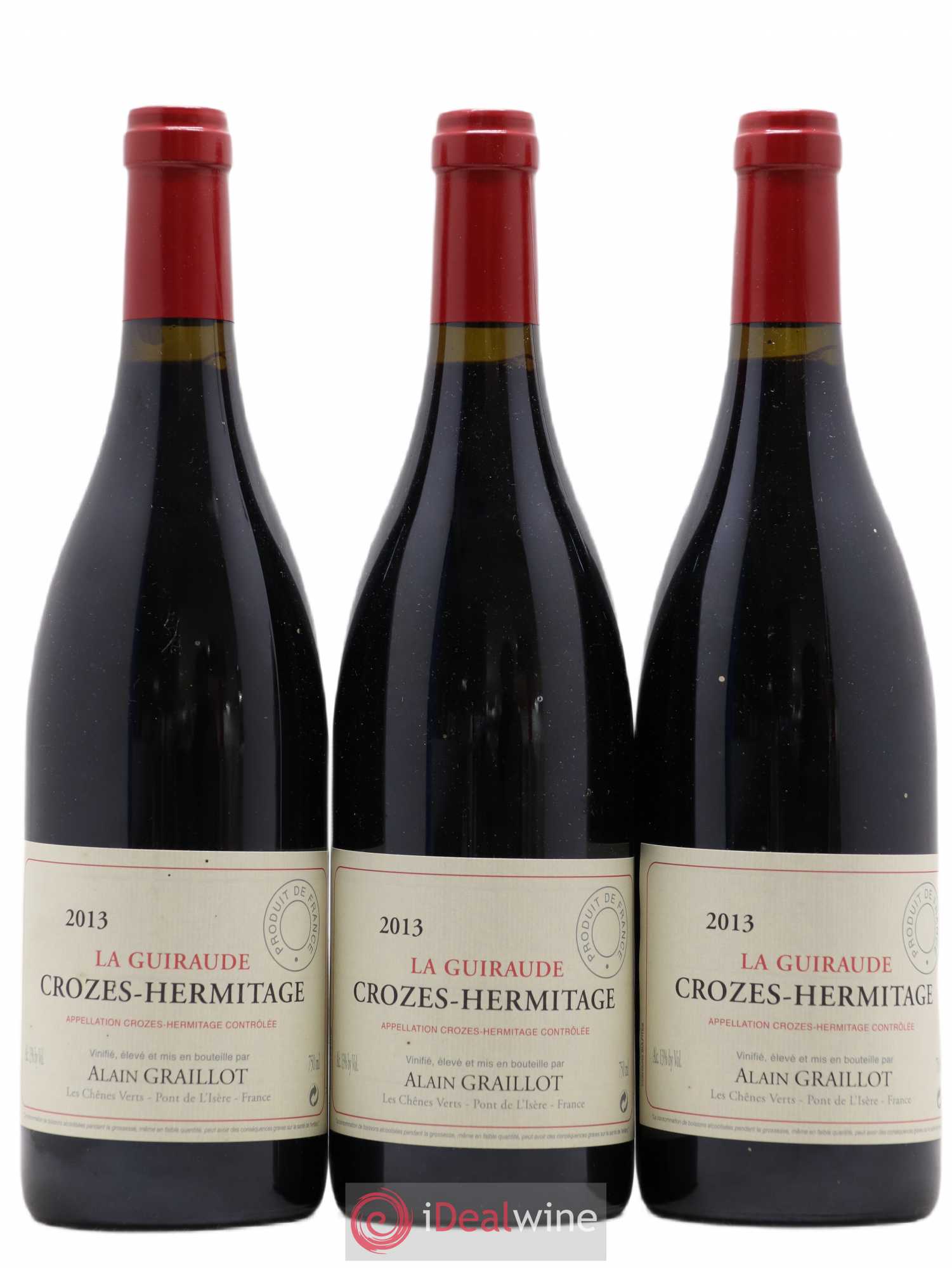Crozes-Hermitage La Guiraude Domaine Graillot 2013 - Lot de 3 bouteilles - 0