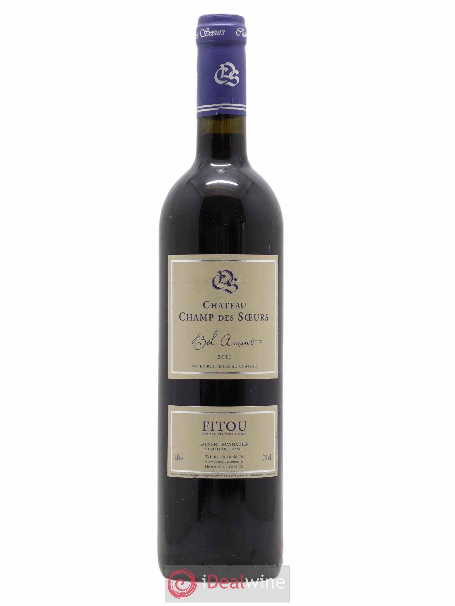 Fitou Bel Amant Champ des Soeurs 2011 - Lot de 1 bouteille - 0
