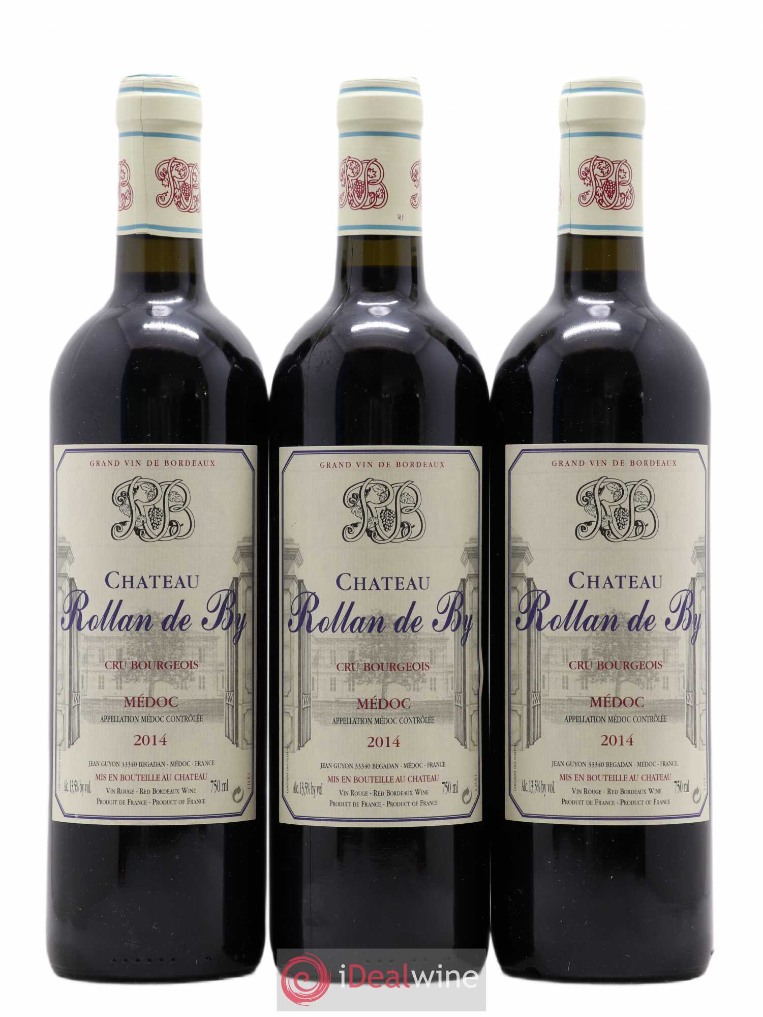 Château Rollan de By Cru Bourgeois 2014 - Lot de 3 bouteilles - 0