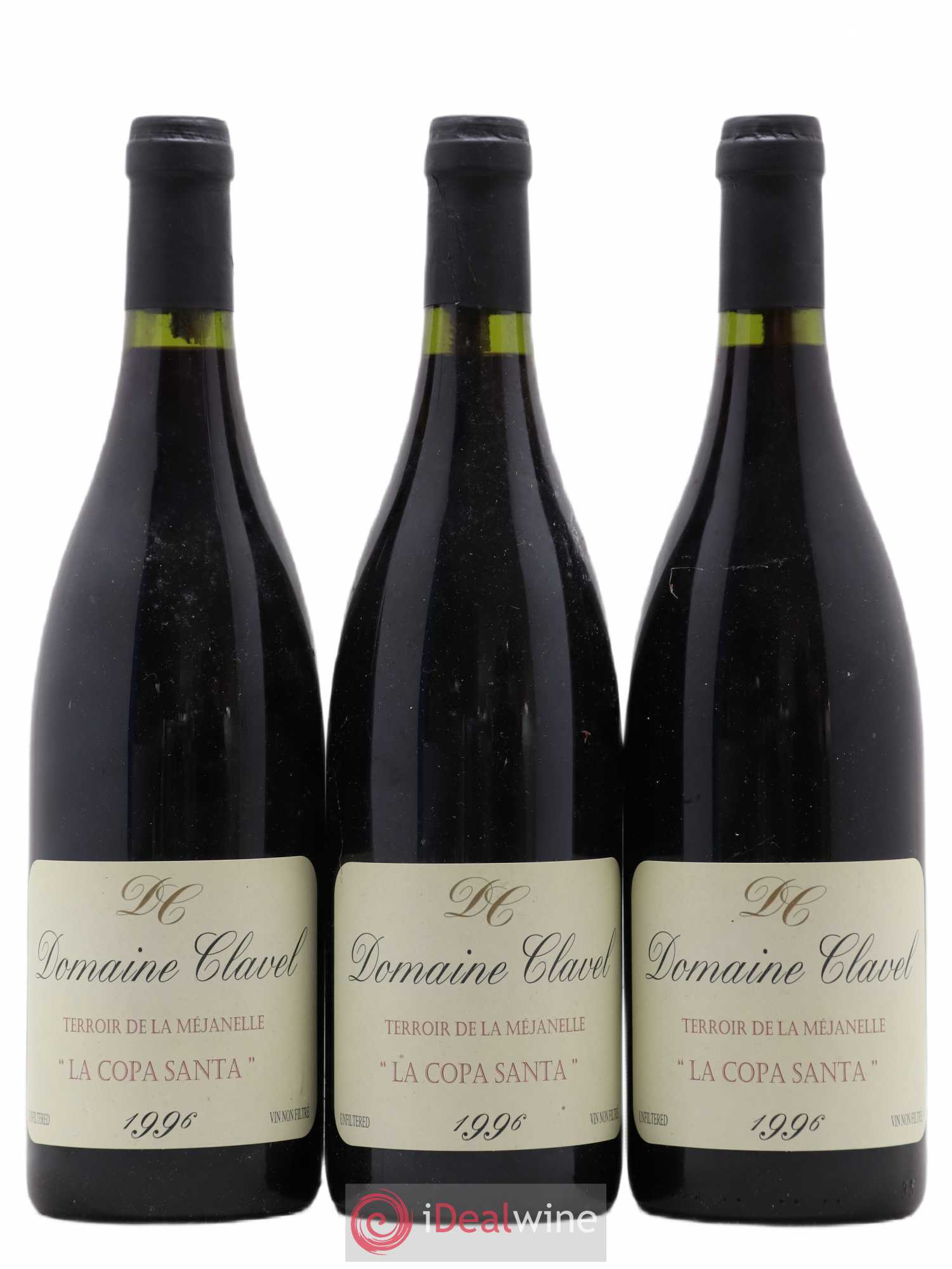 Coteaux du Languedoc Copa Santa Pierre Clavel (sans prix de réserve) 1996 - Lot de 3 bouteilles - 0