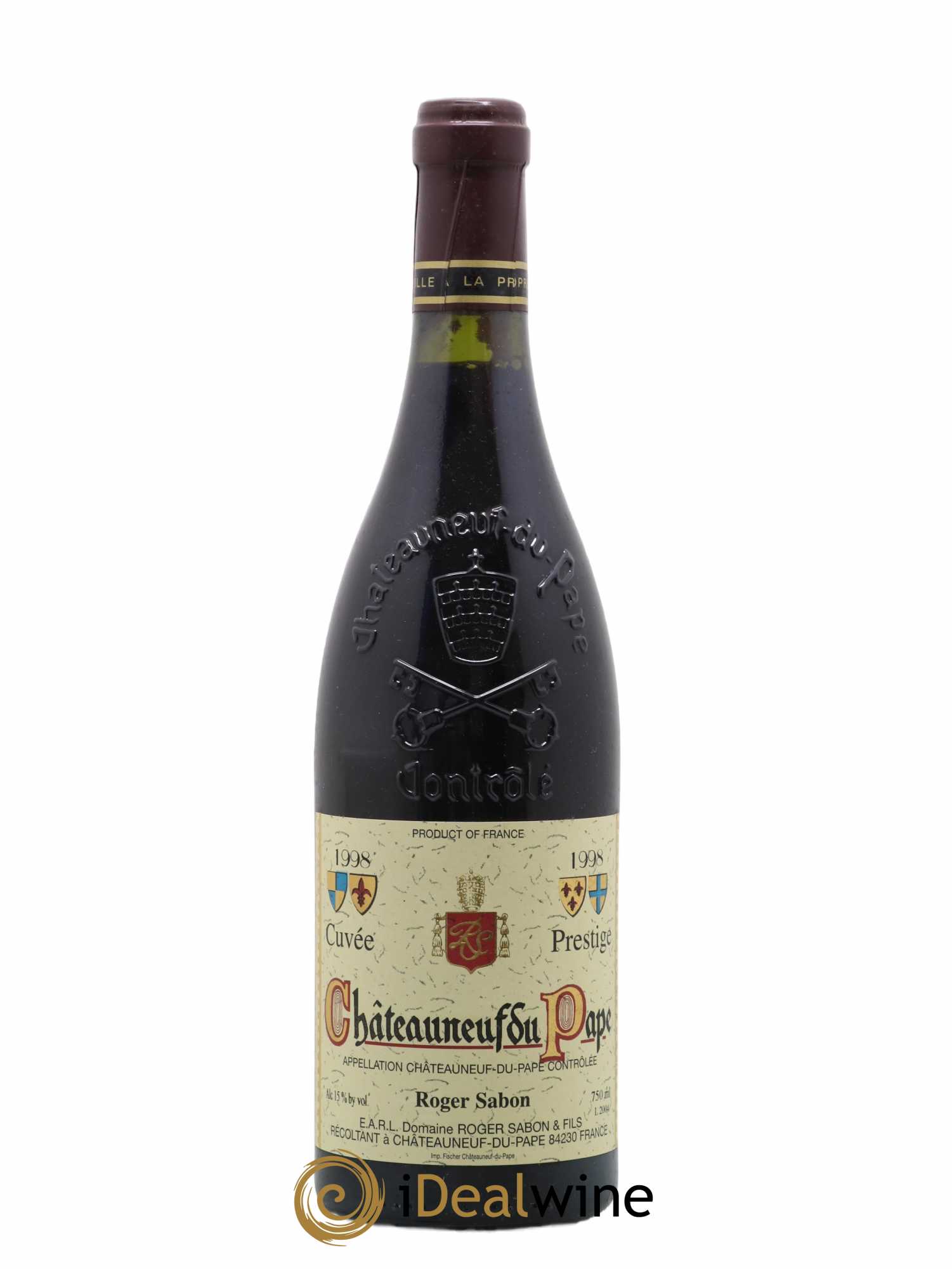 Châteauneuf-du-Pape Cuvée Prestige Roger Sabon (Domaine) 1998 - Lot de 1 bouteille - 0