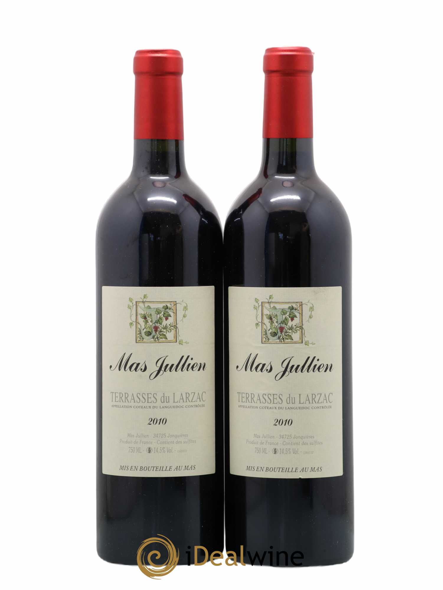 Terrasses du Larzac Mas Jullien Olivier Jullien 2010 - Lot de 2 bouteilles - 0