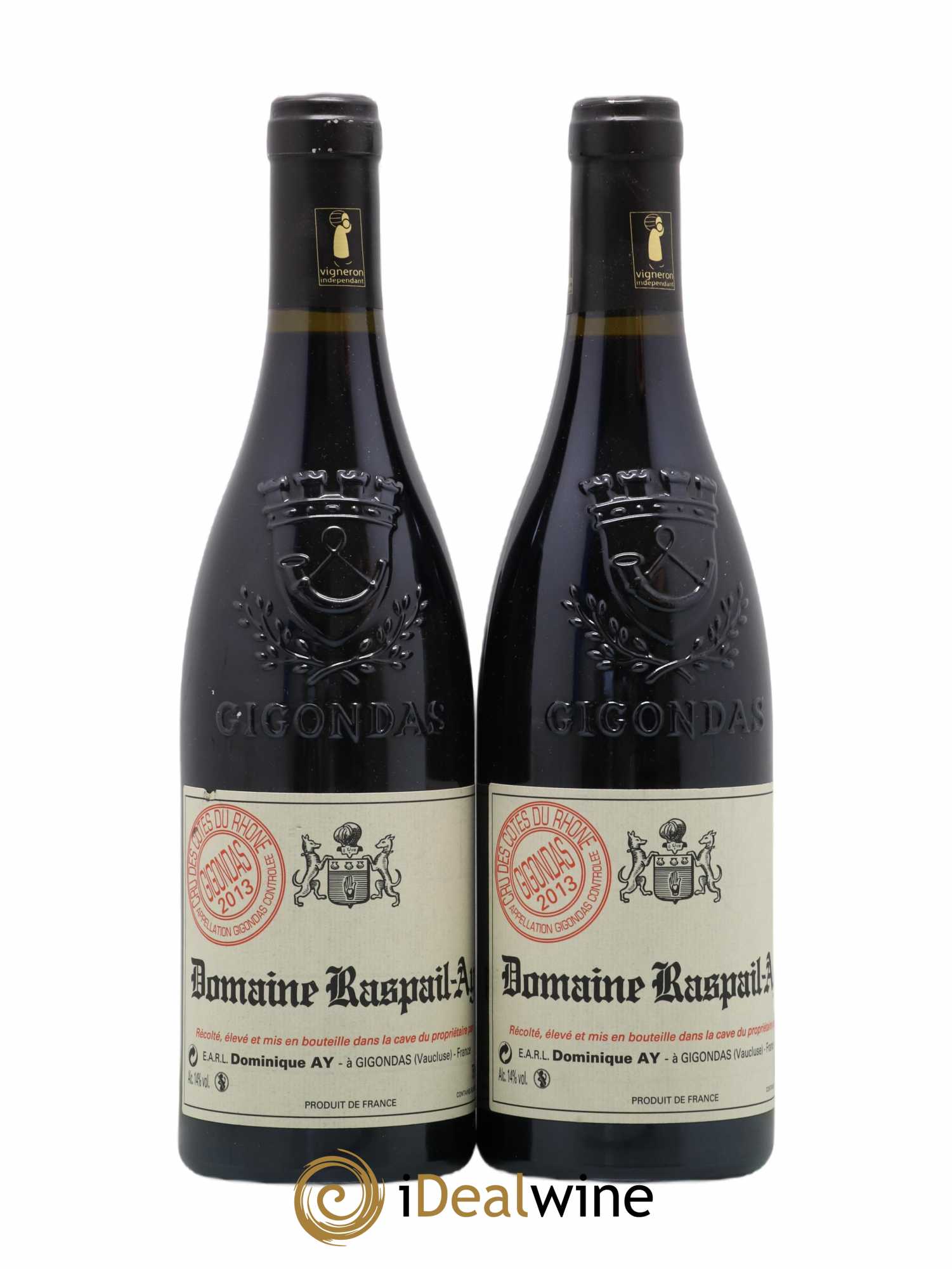 Gigondas Raspail-Ay 2013 - Posten von 2 Flaschen - 0