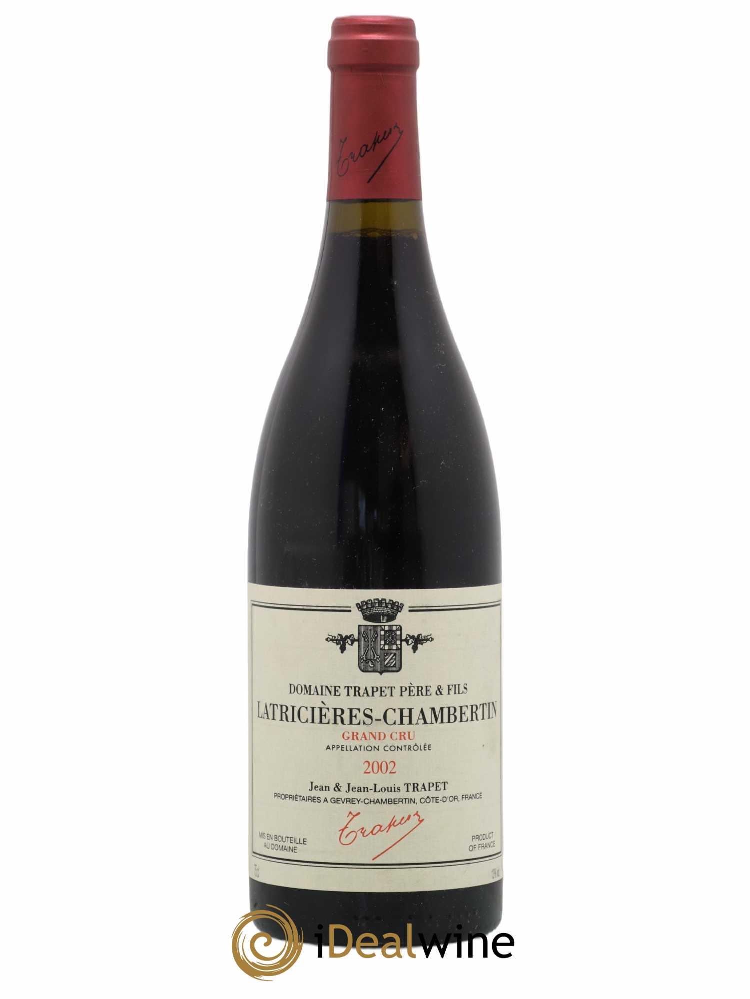 Latricières-Chambertin Grand Cru Domaine Trapet 2002 - Lot de 1 bouteille - 0