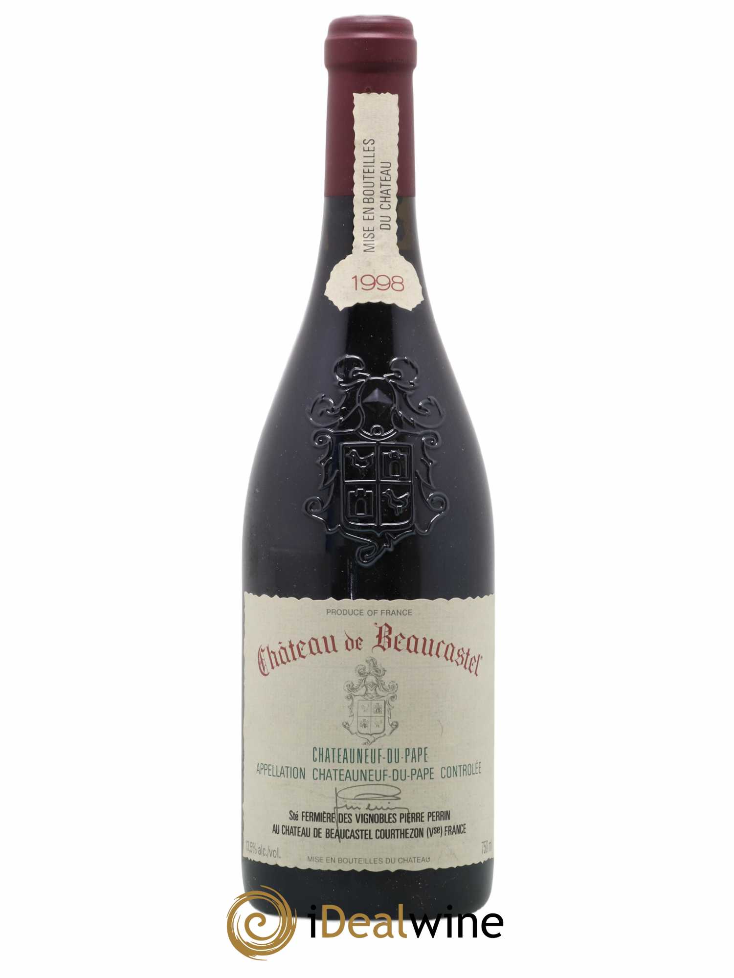 Châteauneuf-du-Pape Château de Beaucastel Famille Perrin 1998 - Lot de 1 bouteille - 0