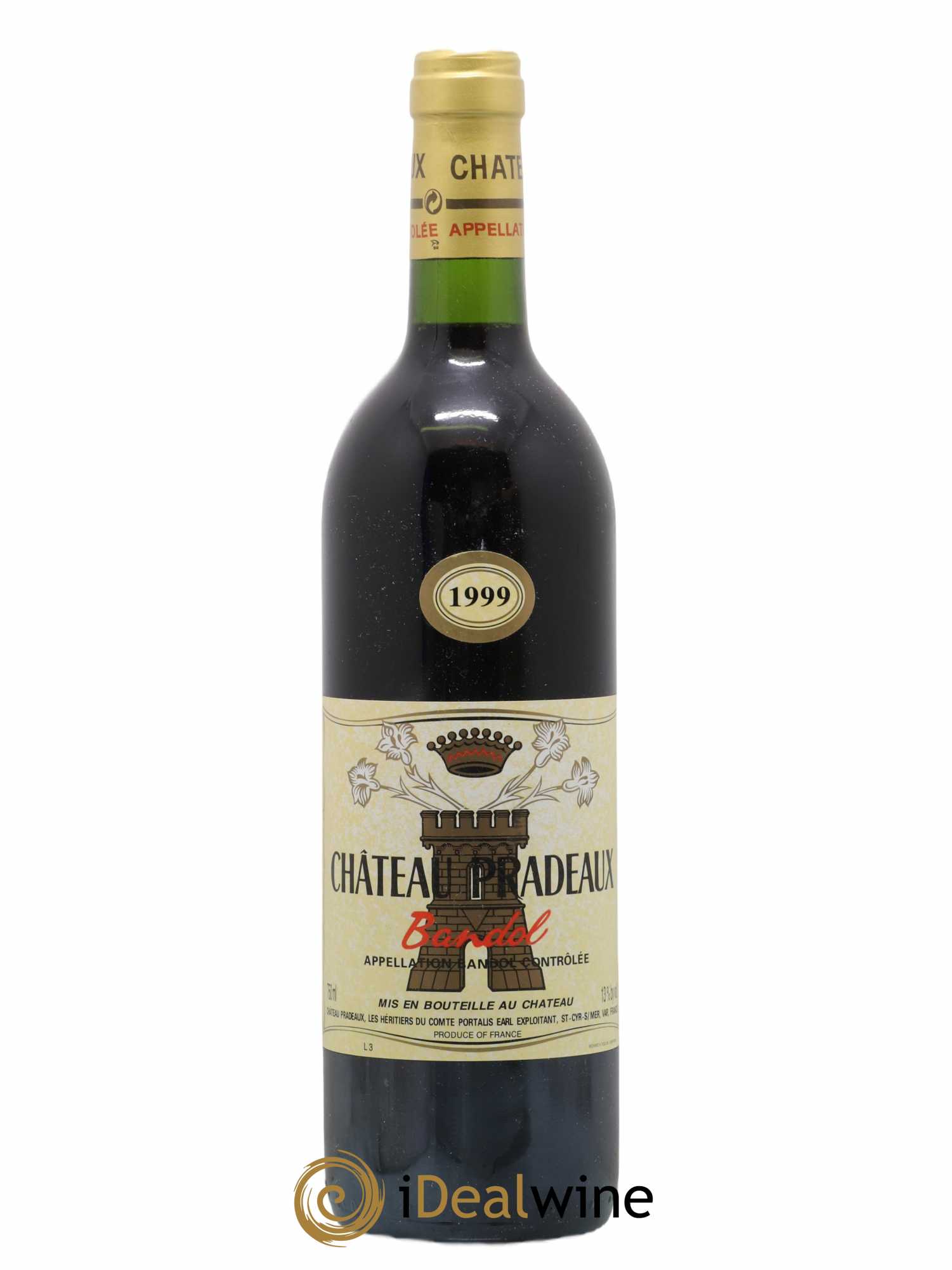 Bandol Château Pradeaux Famille Portalis 1999 - Lot de 1 bouteille - 0