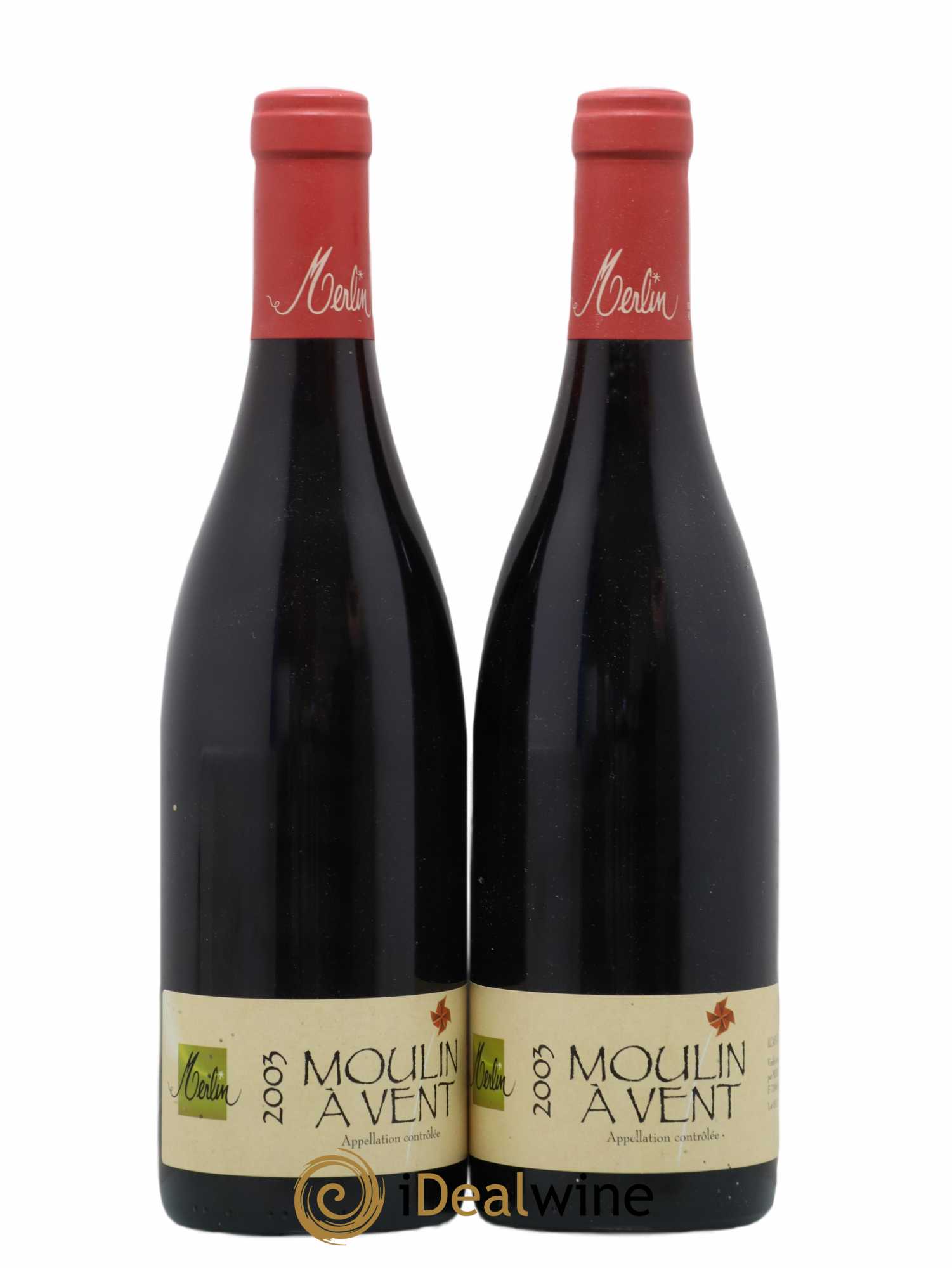 Moulin-à-Vent Olivier Merlin 2003 - Posten von 2 Flaschen - 0