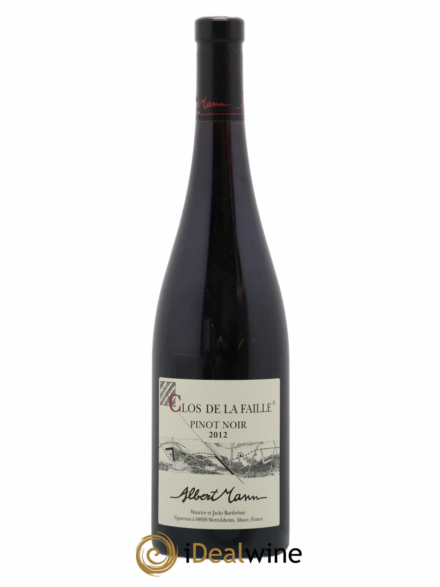 Alsace Pinot Noir Clos de la Faille Albert Mann 2012 - Lot de 1 bouteille - 0