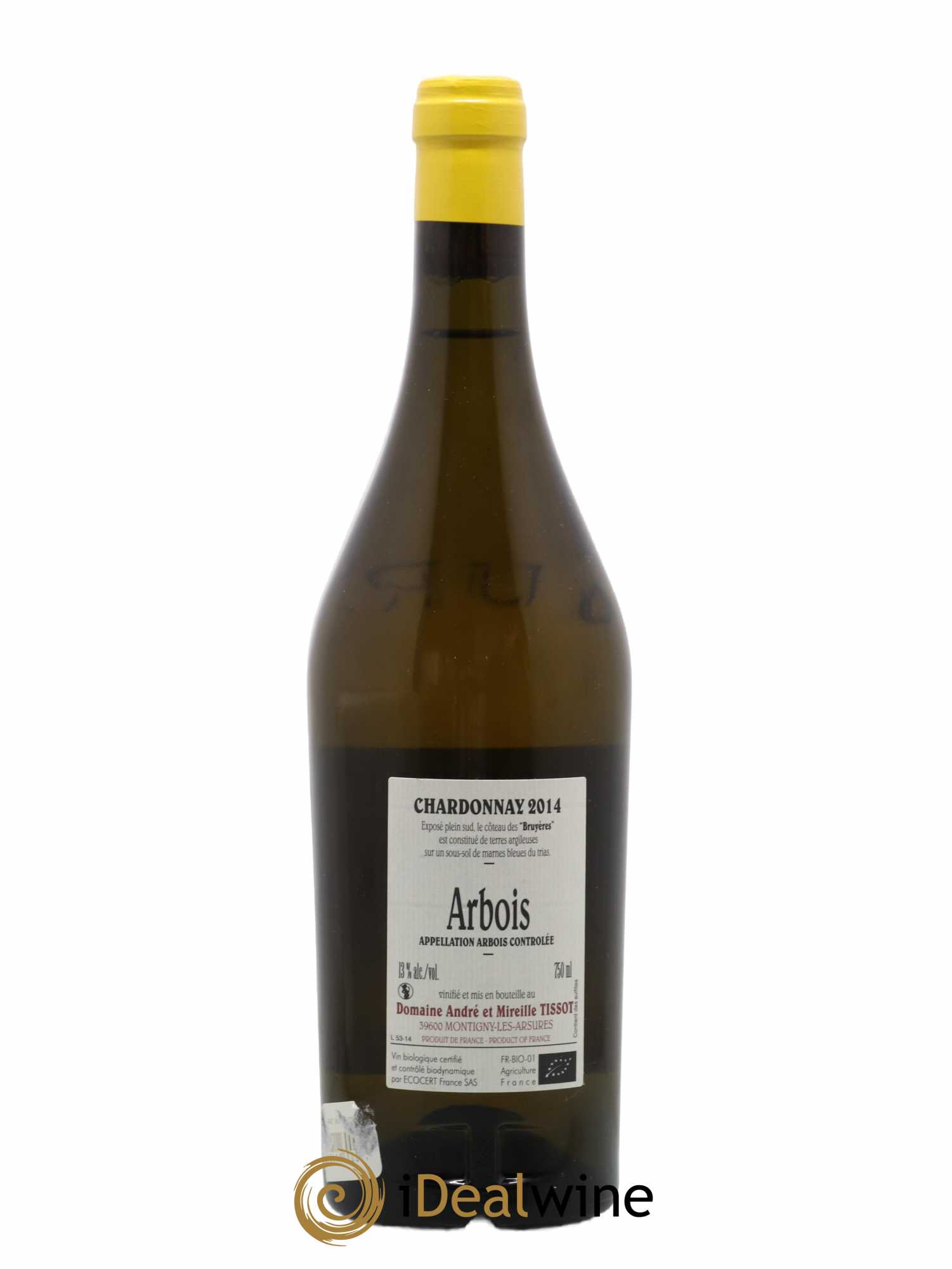 Arbois Chardonnay Les Bruyères Bénédicte et Stéphane Tissot 2014 - Lot de 1 bouteille - 1