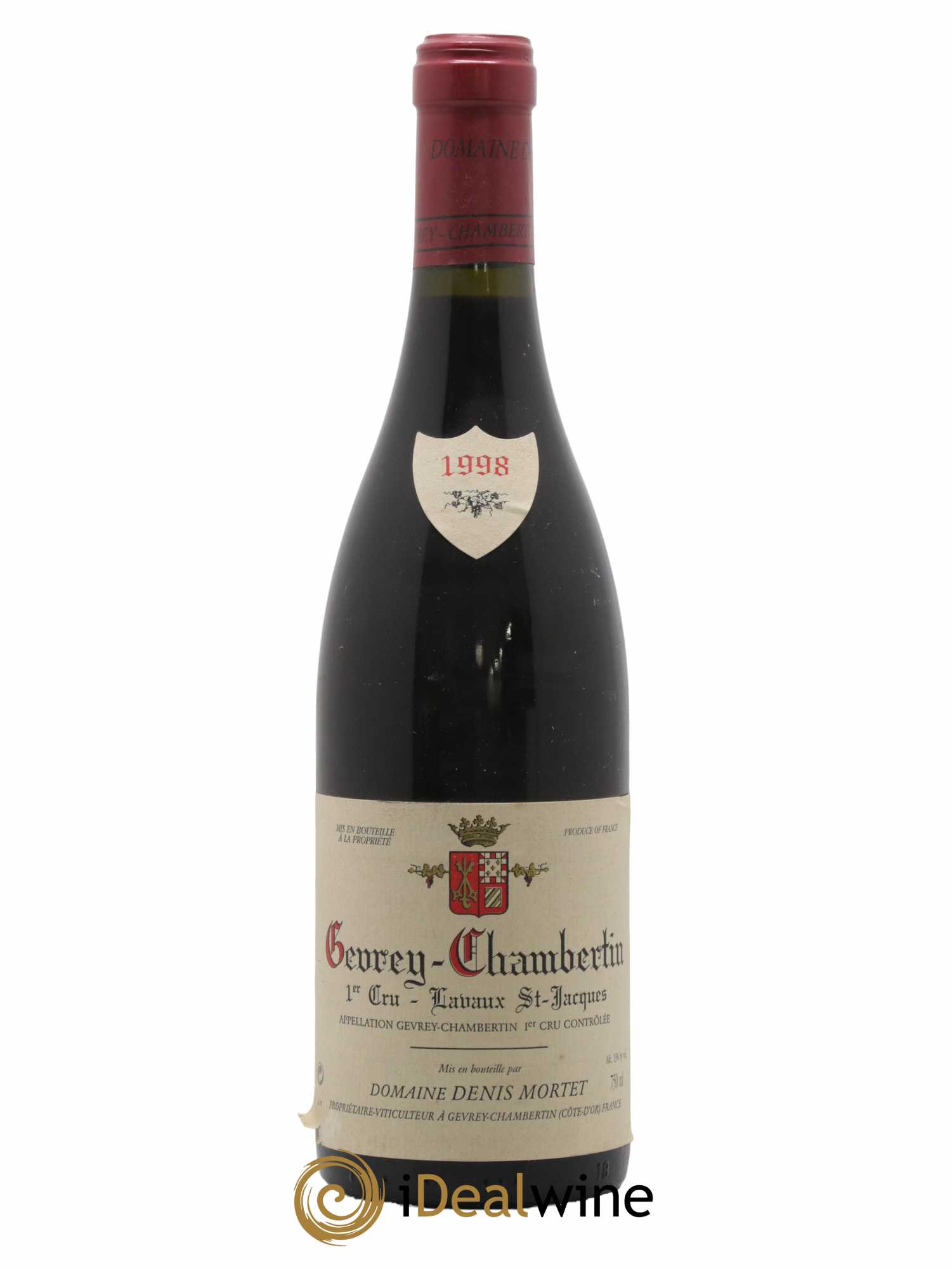Gevrey-Chambertin 1er Cru Lavaux Saint Jacques Denis Mortet (Domaine) 1998 - Lot de 1 bouteille - 0