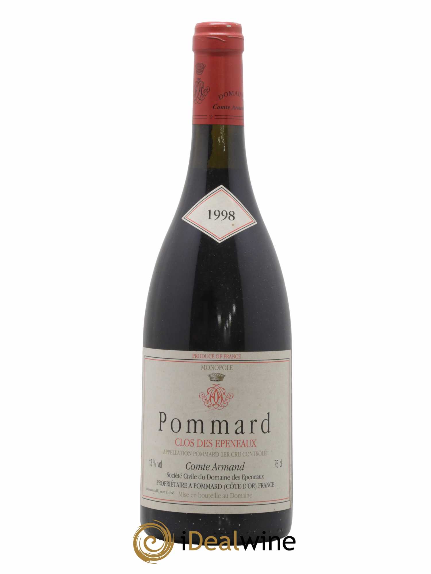 Pommard 1er Cru Clos des Epeneaux Comte Armand 1998 - Lot de 1 bouteille - 0
