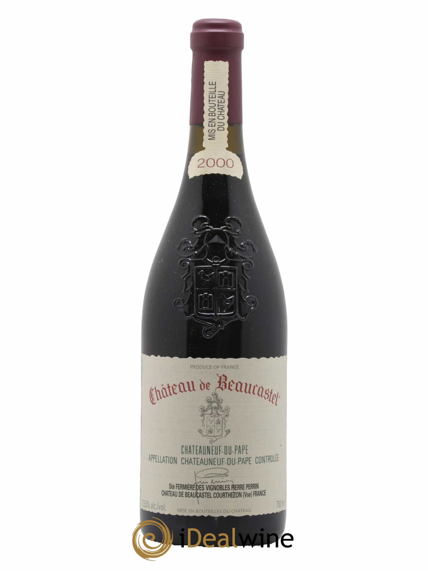 Châteauneuf-du-Pape Château de Beaucastel Famille Perrin 2000 - Lot de 1 bouteille - 0